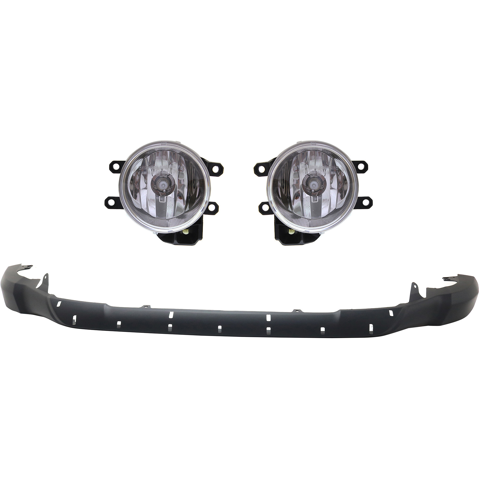 AM RAV4-16-16 FOG LAMP RH AND LH 3 Pc kit Assembly Halogen with Valance CAPA SKU KIT 091523-122 Partslink TO1095209C TO2592129C TO2593129C OEM 524110R080-8121002160-81220021