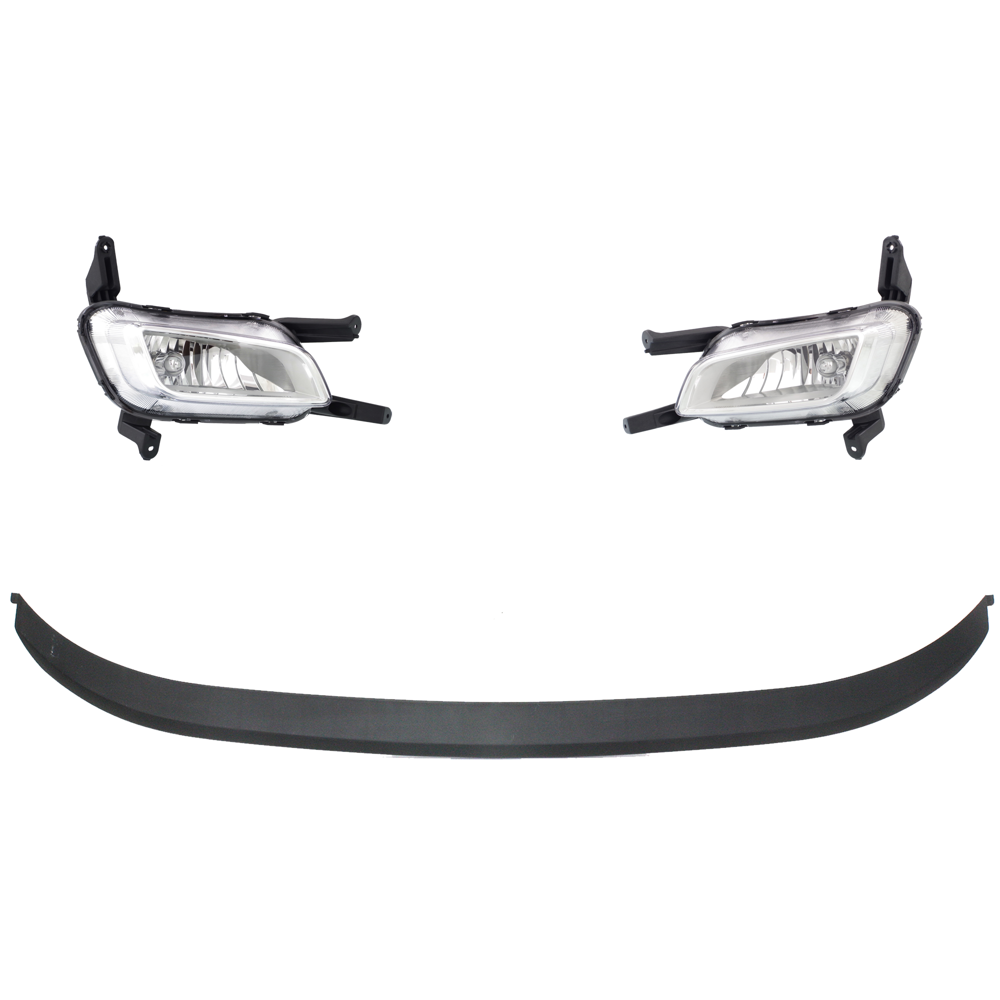 AM OPTIMA 14-15 FOG LAMP RH AND LH 3 Pc kit Assembly Halogen with Valance SKU KIT 091523-163 Partslink KI2592135 KI2593135 KI1093102 OEM 922012T550-922022T550-865914C5