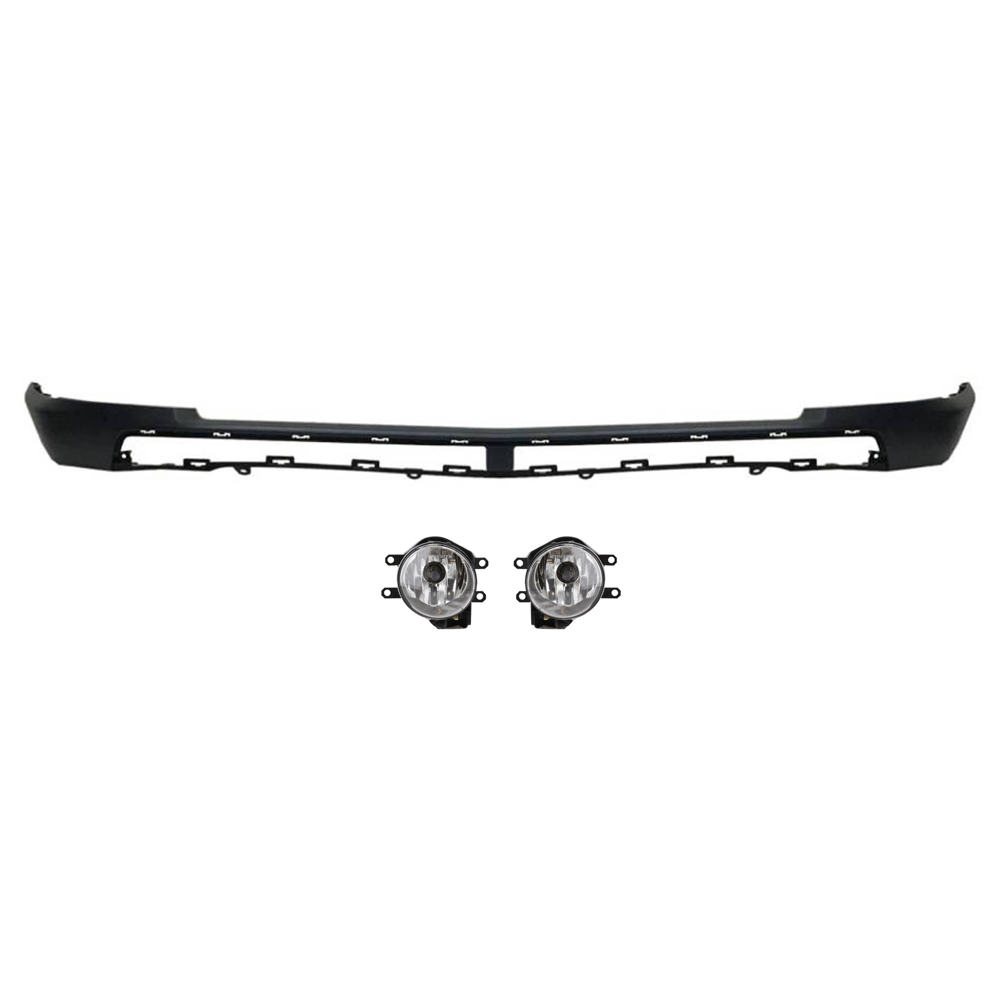 AM RAV4-19-21 FOG LAMP RH AND LH 3 Pc kit Assembly Halogen with Valance CAPA SKU KIT 091523-172 Partslink TO1095215C TO2592129C TO2593129C OEM 524110R140-8121002160-81220021