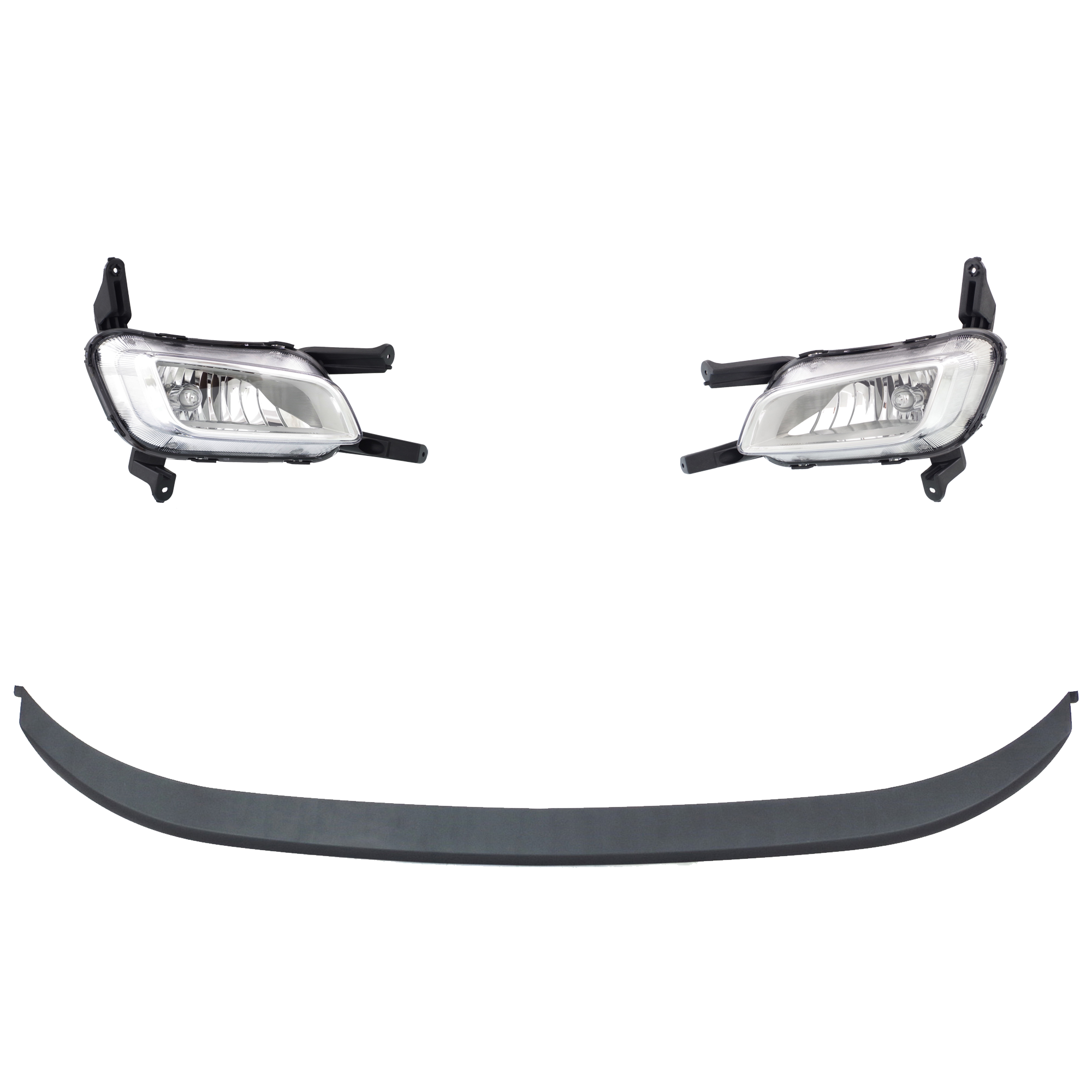 AM OPTIMA 14-15 FOG LAMP RH AND LH 3 Pc kit Assembly Halogen with Valance CAPA SKU KIT 091523-181 Partslink KI1093102C KI2592135C KI2593135C OEM 865914C500-922012T550-922022T5