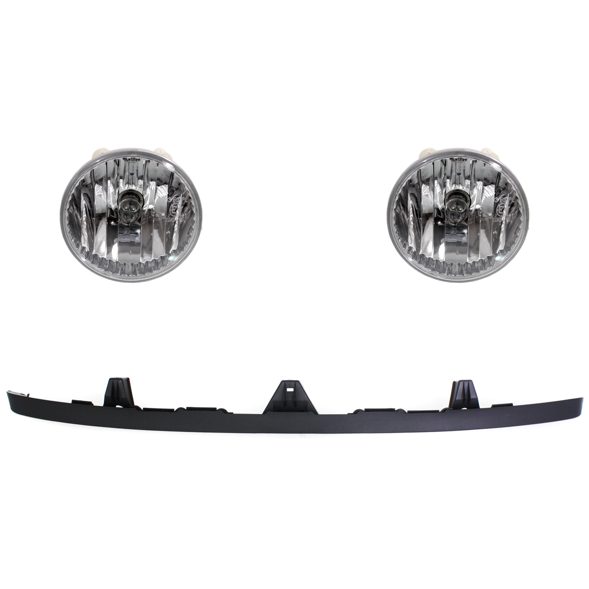 AM ESCAPE 08-12 FOG LAMP RH AND LH 3 Pc kit Assembly Halogen with Valance SKU KIT 091523-18 Partslink FO2592231 FO1093110 OEM AL8Z15200A 9L8Z17626A