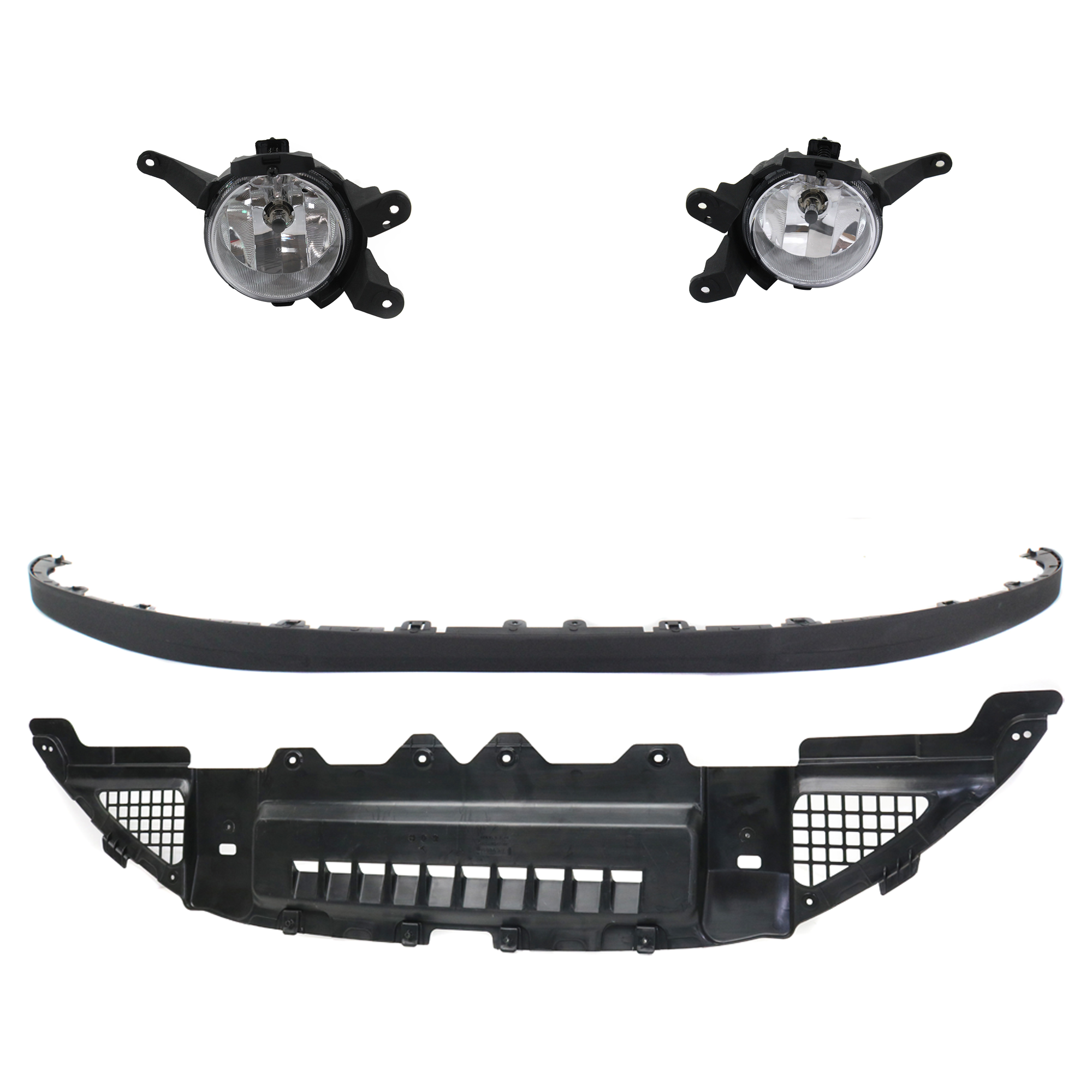 AM CRUZE 11-15 CRUZE LIMITED 16-16 FRONT LOWER VALANCE RH AND LH 4 Pc kit OE comparable with Fog Lights SKU KIT 091523-196 Partslink GM1092229 GM1228149 GM2592300 GM2593300 OEM 94525915-95212249-95169824-951