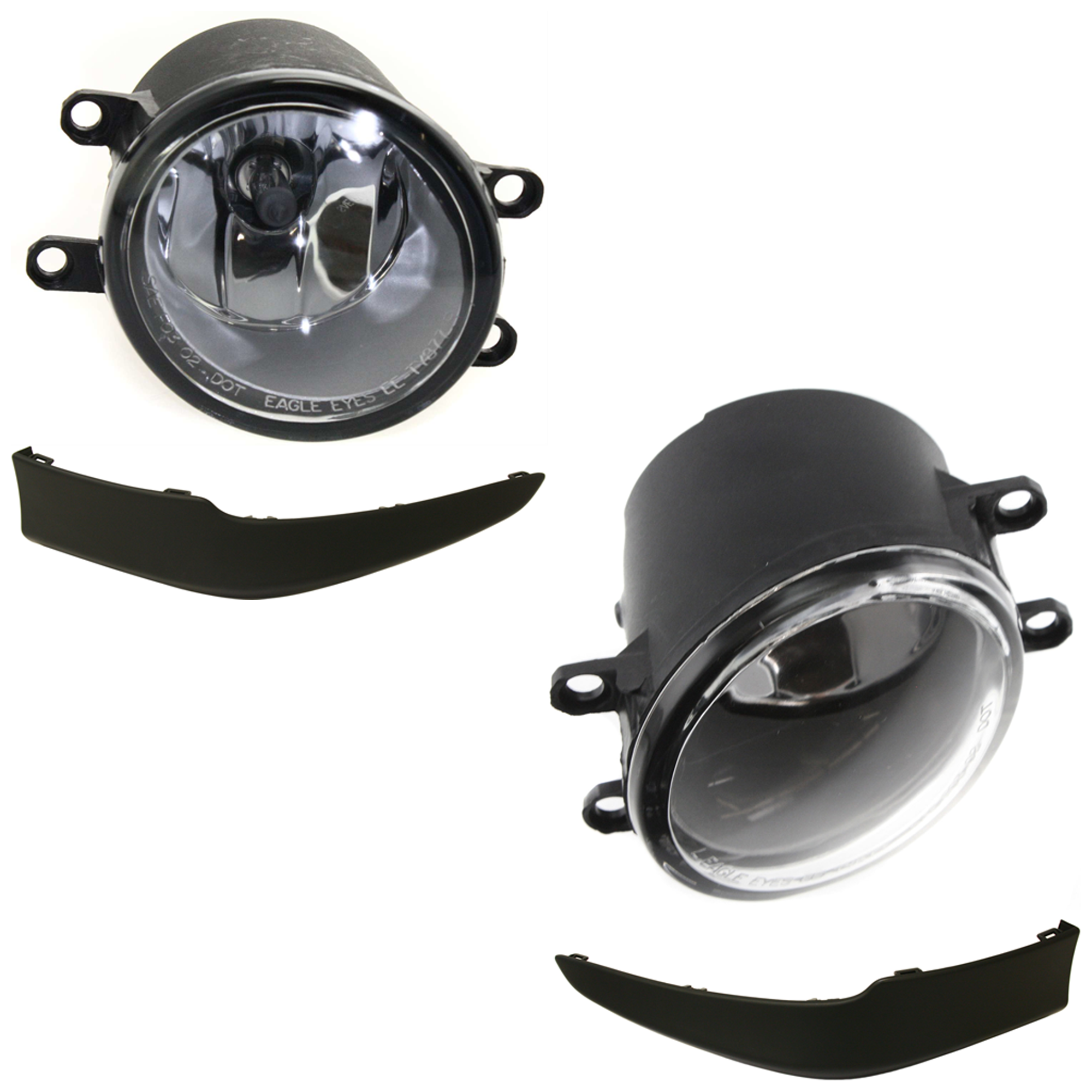 AM COROLLA 09-10 FOG LAMP RH AND LH 4 Pc kit Assembly Halogen with Valances SKU KIT 091523-203 Partslink TO2592123 TO2593123 TO1093118 TO1093119 OEM 8121006071-8122006071-76083029