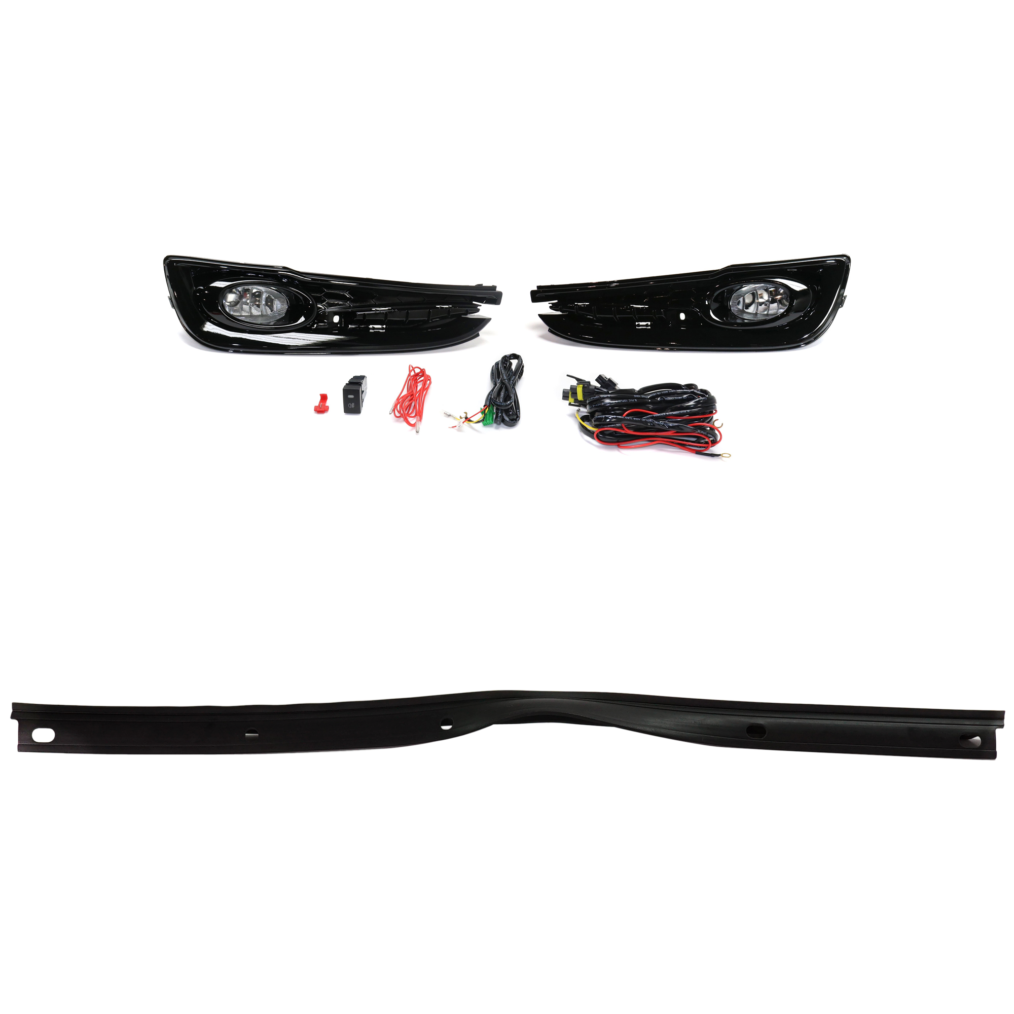 AM CIVIC 13-15 FOG LAMP RH AND LH 3 pc Kit Assembly Halogen with Valance SKU KIT 091523-20 Partslink HO1093114 OEM Performance 71110TR7A00
