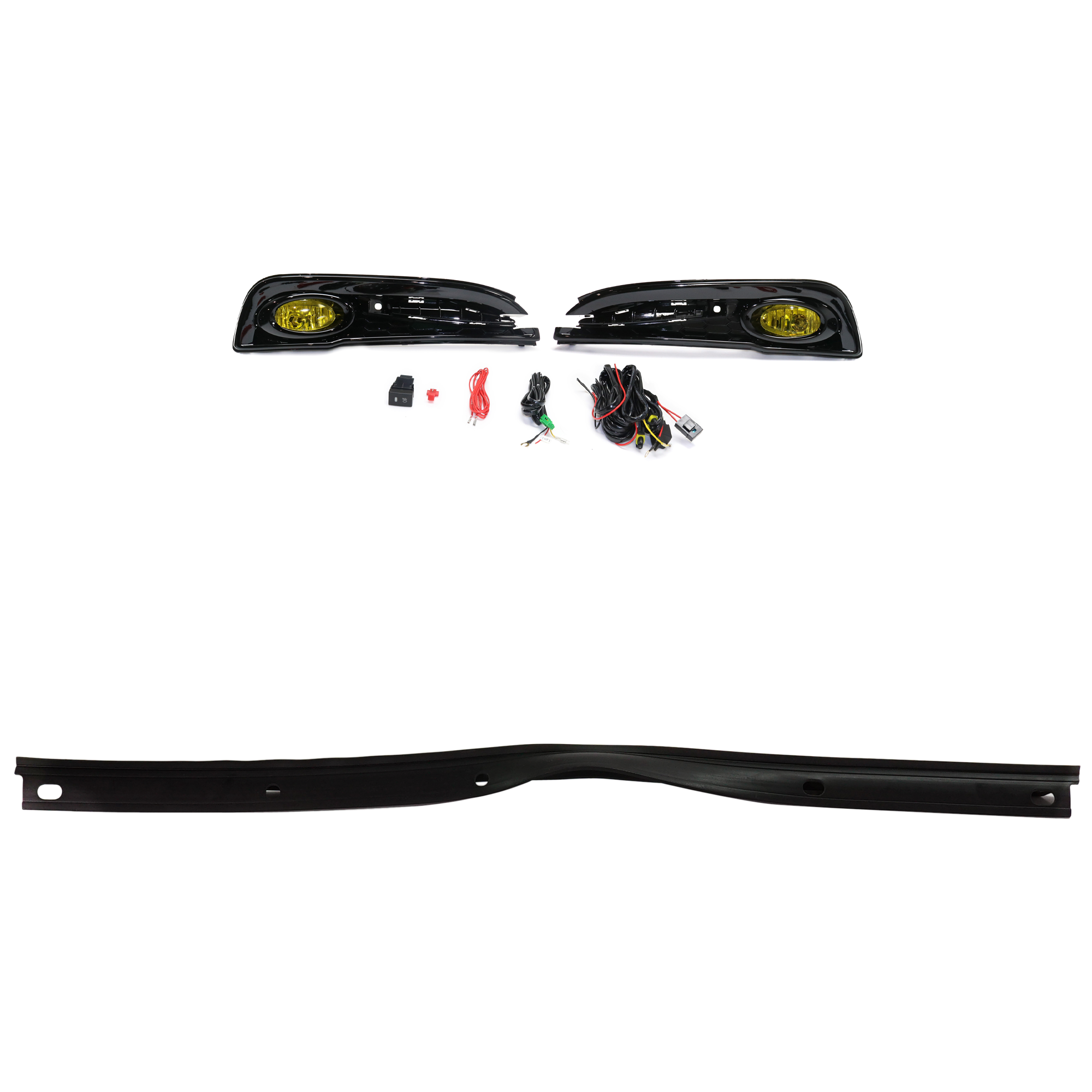 AM CIVIC 13-15 FOG LAMP RH AND LH 3 pc Kit Assembly Halogen with Valance SKU KIT 091523-21 Partslink HO1093114 OEM Performance 71110TR7A00