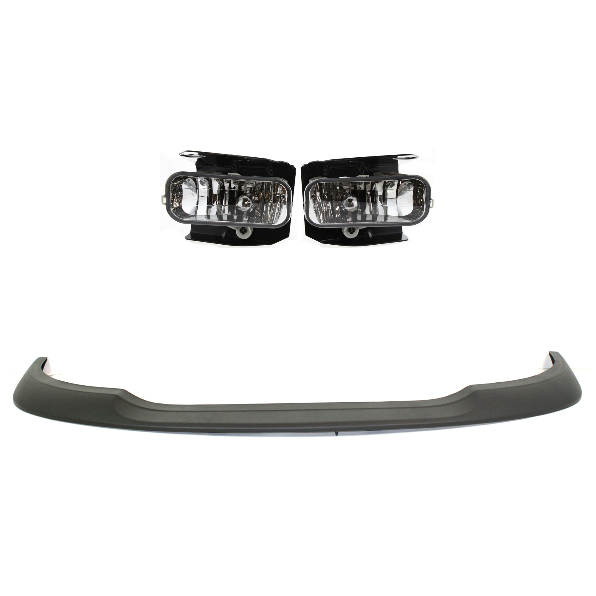 AM EXPEDITION 99-02 F 150 HERITAGE 04-04 FOG LAMP RH AND LH 3 pc Kit Chrome with bulb s SKU KIT 091523-289 Partslink FO2591105 FO1057288 OEM Performance XL3Z17K833AAA