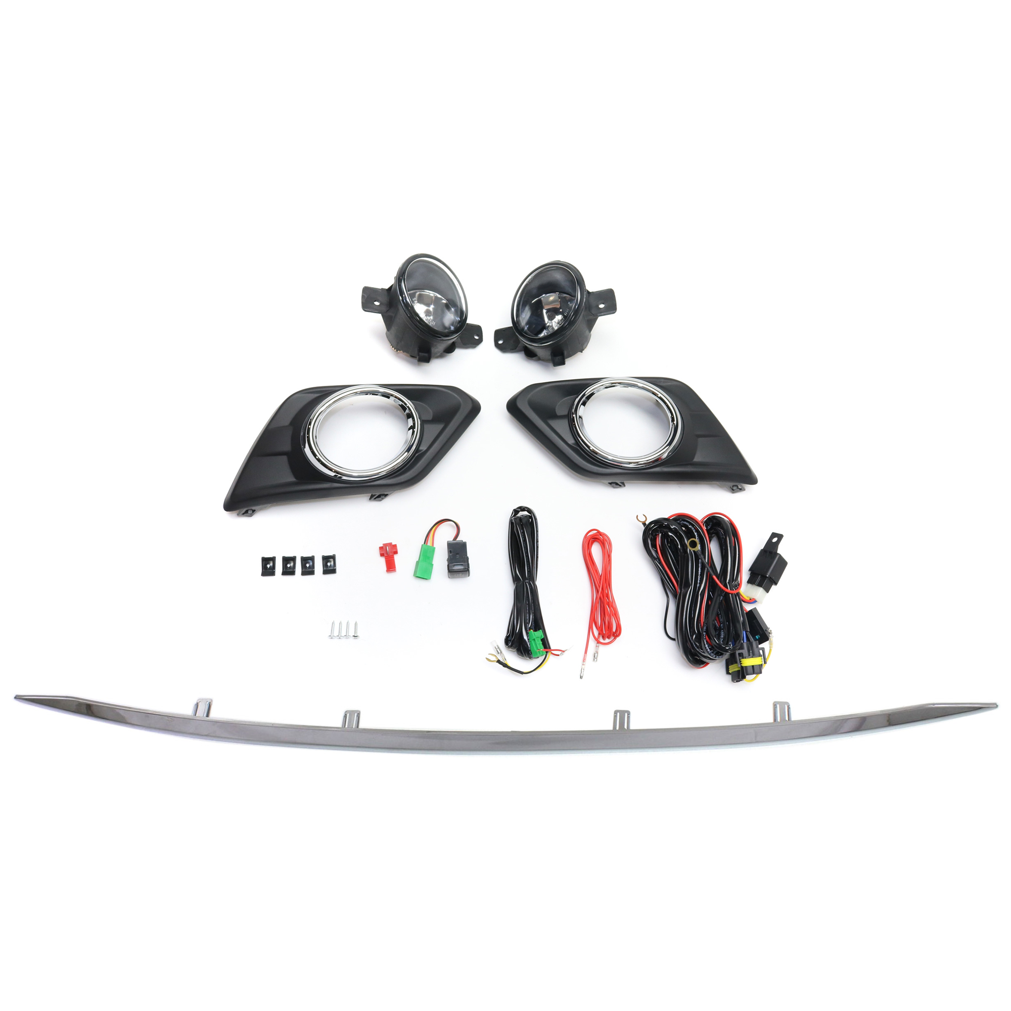 AM ROGUE 14-16 FOG LAMP RH AND LH 3 pc Kit Halogen Clear Lens SKU KIT 091523-298 Partslink NI1044109 OEM Performance 620724BA0A