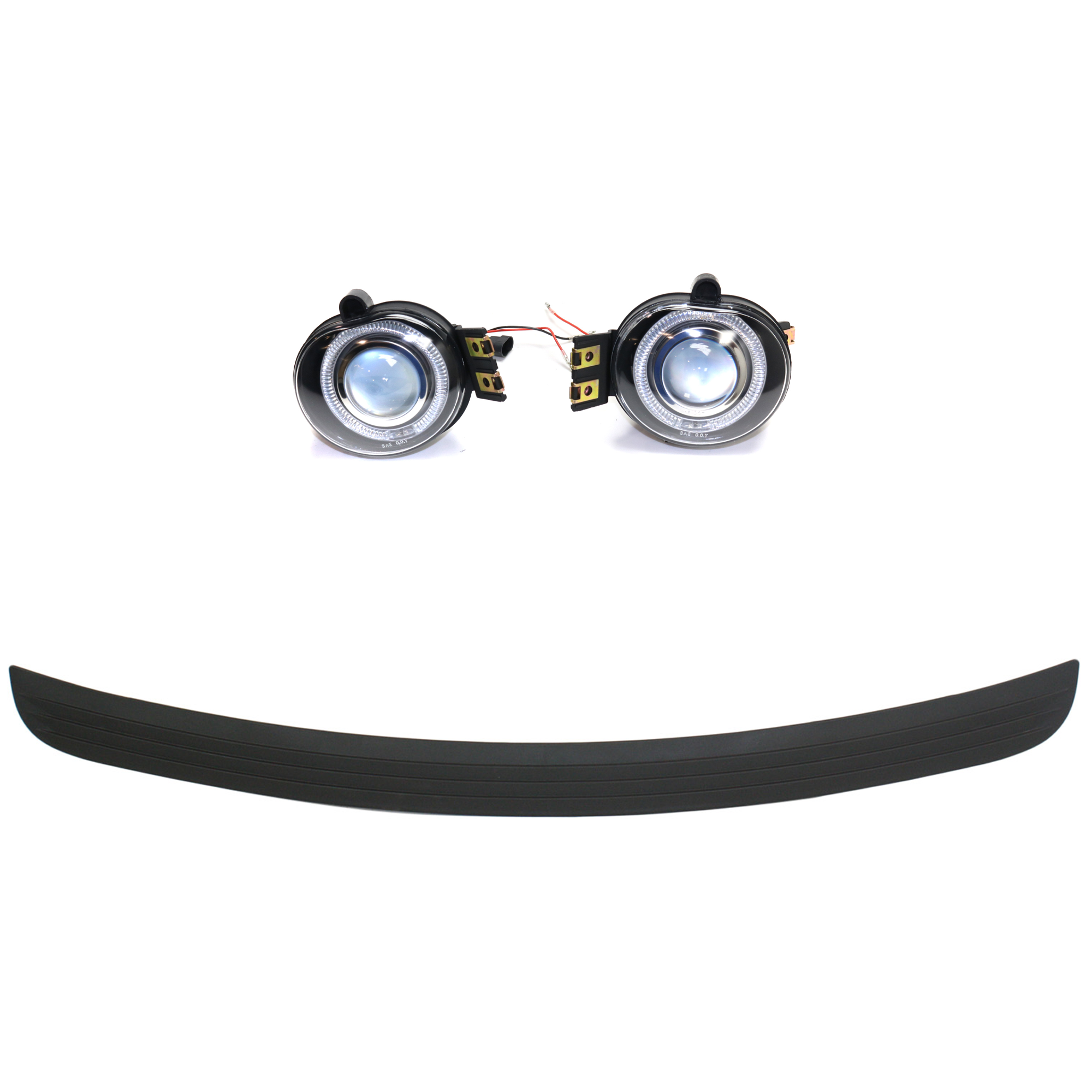 AM RAM 1500-02-05 RAM 3500-03-05 FOG LAMP RH AND LH 2 Pc kit Halo Projector Type Clear Lens SKU KIT 091523-301 Partslink CH1019102 OEM Performance 55077342AC