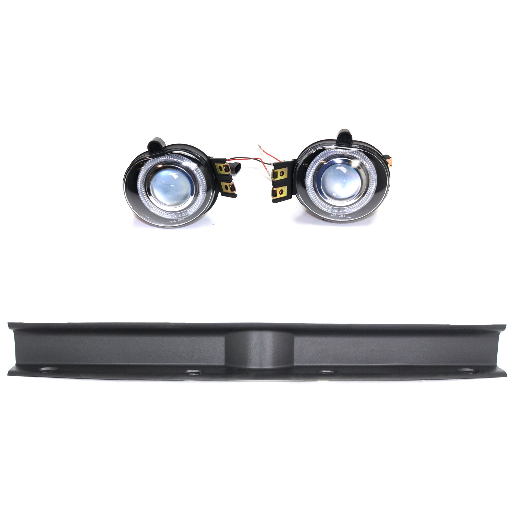 AM RAM 1500-02-08 RAM 3500-03-09 FOG LAMP RH AND LH 2 Pc kit Halo Project Type Clear Lens SKU KIT 091523-309 Partslink CH1087122 CH1028101 OEM Performance 55077840AA 5507784