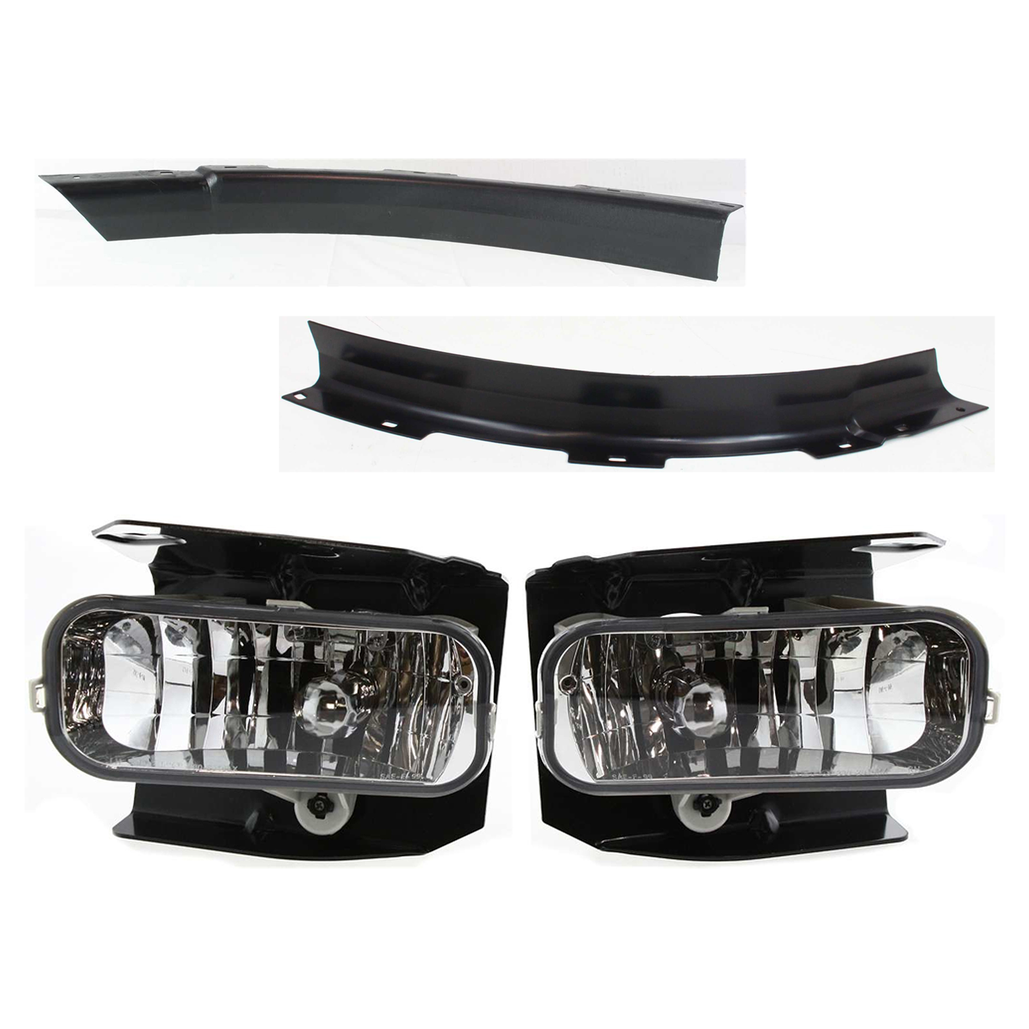 AM EXPEDITION 99-02 F 150 HERITAGE 04-04 FOG LAMP RH AND LH 4 pc Kit Chrome SKU KIT 091523-311 Partslink FO2591105 FO1088117 FO1089117 OEM Performance XL3Z17A861AB XL3Z1