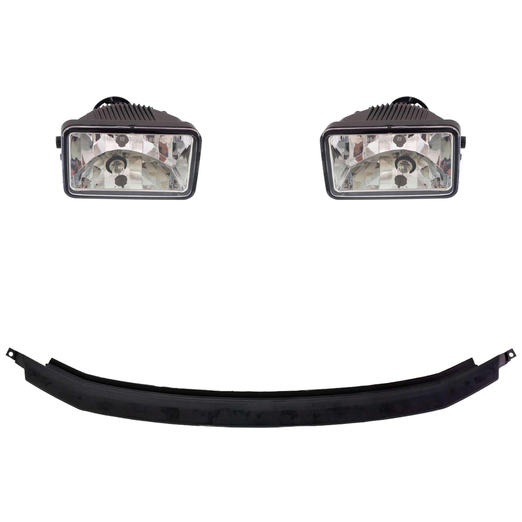AM F 150-15-17 FOG LAMP RH AND LH 3 Pc kit w o Mounting Bracket SKU KIT 091523-337 Partslink FO2592235 FO2593235 FO1019102 OEM FL3Z15200B FL3Z15201B FL3Z17C8