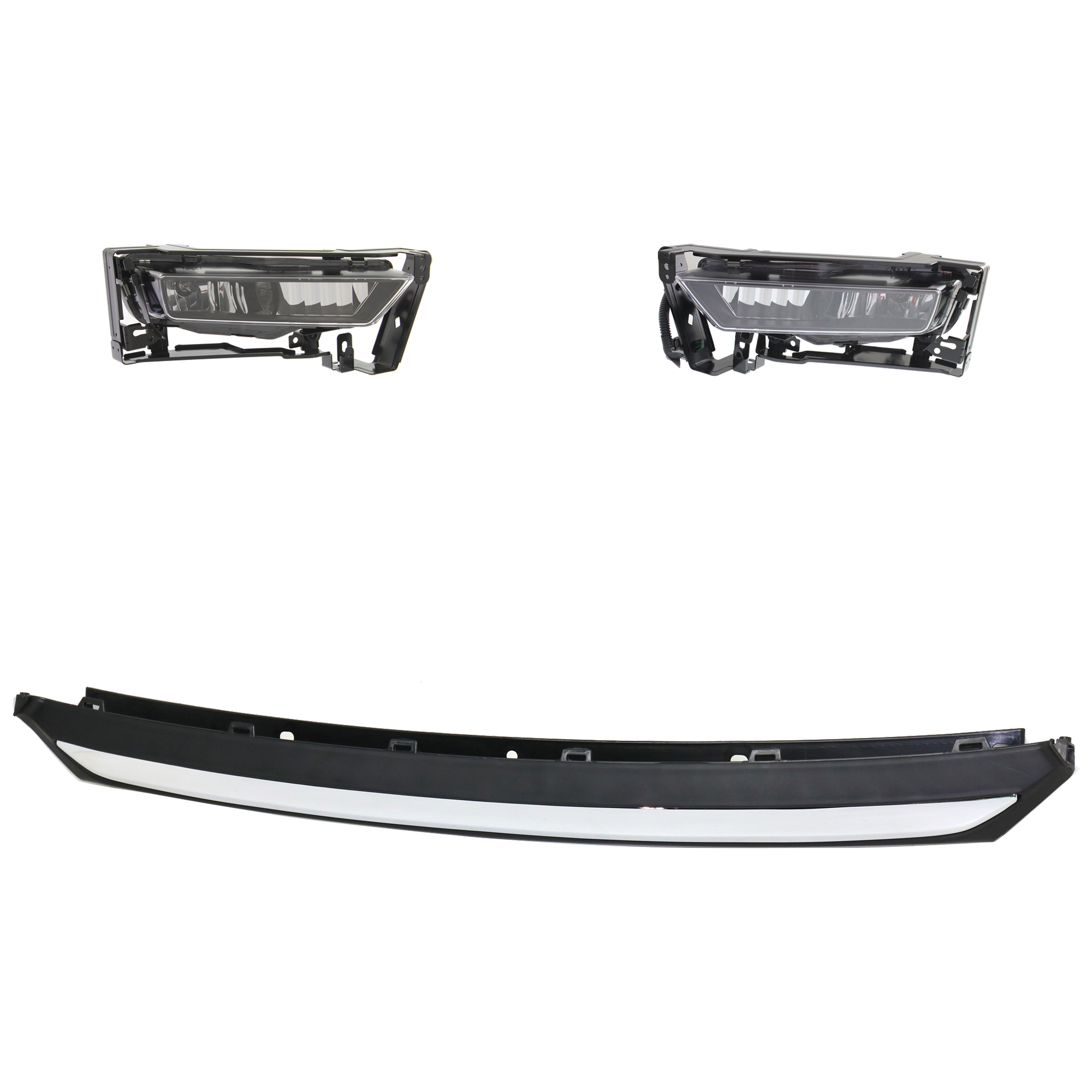 AM ACCORD 13-15 FOG LAMP RH AND LH 3 Pc kit Assembly w Black Bezel Border SKU KIT 091523-352 Partslink HO2592138 HO2592132 HO2593138 HO2593132 HO1095119 OEM 33900T2AA11-33900T2AA01-33950T