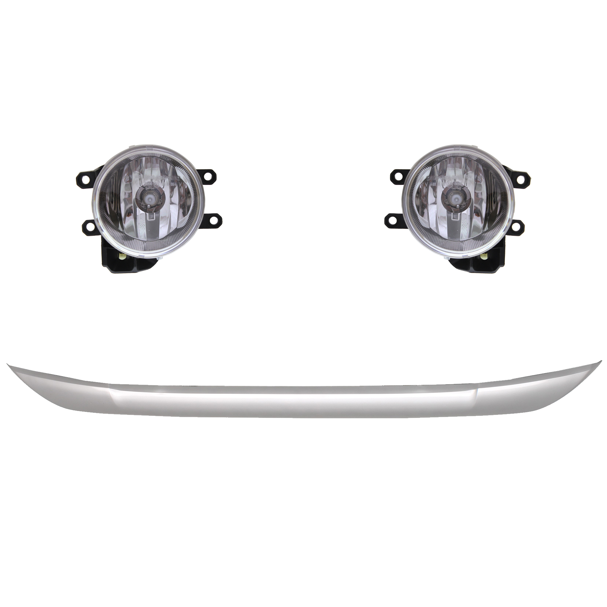 AM RAV4-16-16 FOG LAMP RH AND LH 3 Pc kit Halogen SKU KIT 091523-353 Partslink TO2592129 TO2593129 TO1094103 OEM 8121002160-8122002160-52711421