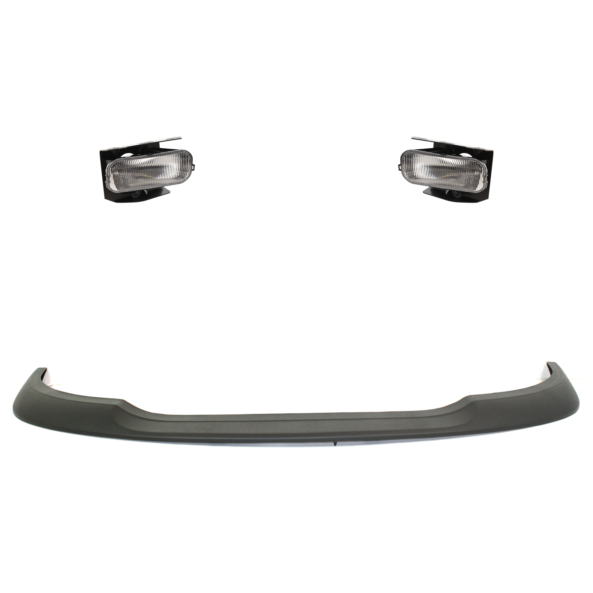 AM EXPEDITION 99-02 F 150 HERITAGE 04-04 FRONT FOG LAMP RH AND LH Assembly Halogen 3 pc kit w Bumper Trim SKU KIT 091523-354 Partslink FO2592180 FO2593180 FO1057288 OEM 1L3Z15200AA 1L3Z15200AB XL3Z17