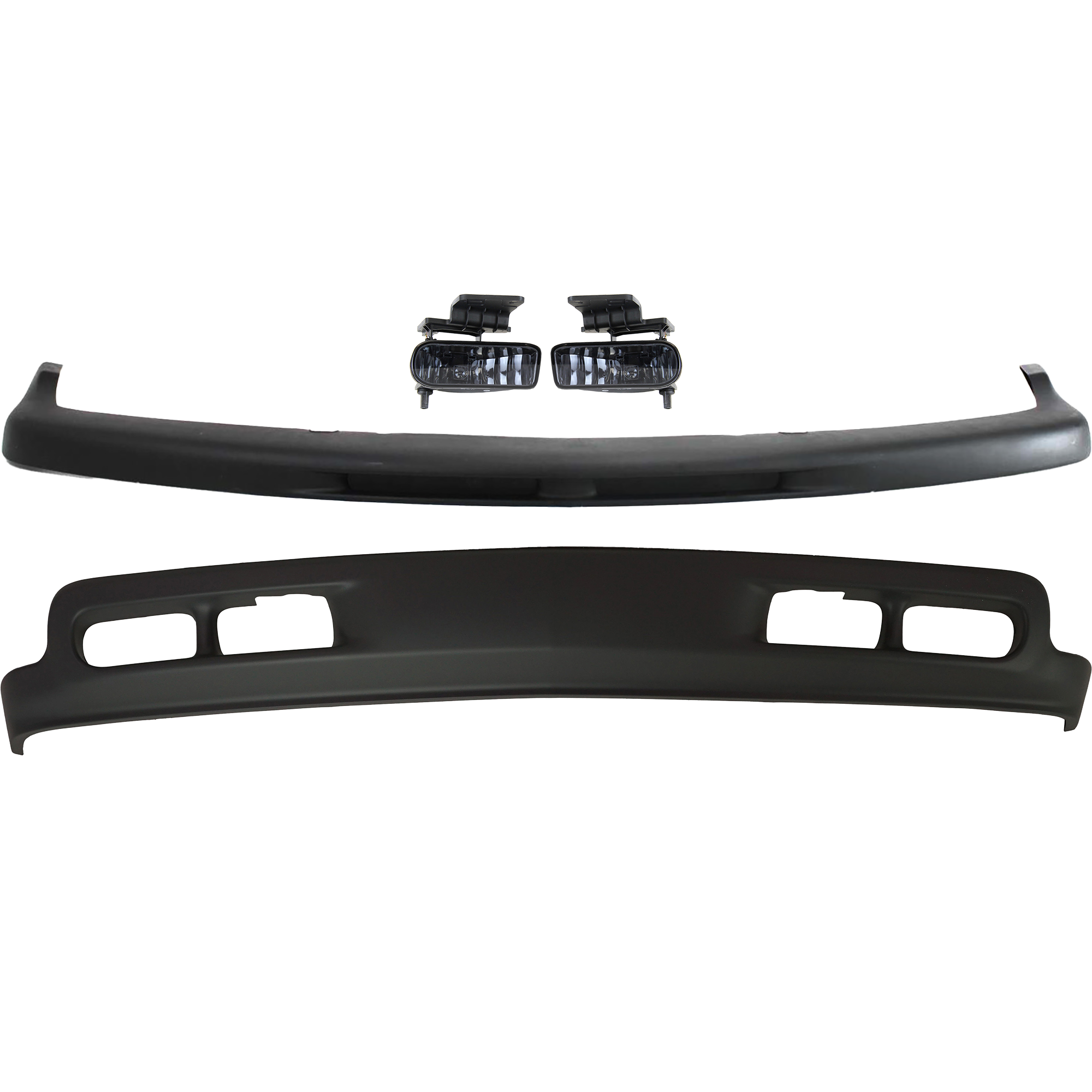 AM SUBURBAN 1500 TAHOE 00-06 FOG LAMP RH AND LH 5 Pc kit Assembly Smoke Lens with Bumper Trim SKU KIT 091523-369 Partslink GM1051103 GM1088166 GM1089166 OEM 15050703-15035437-15035438
