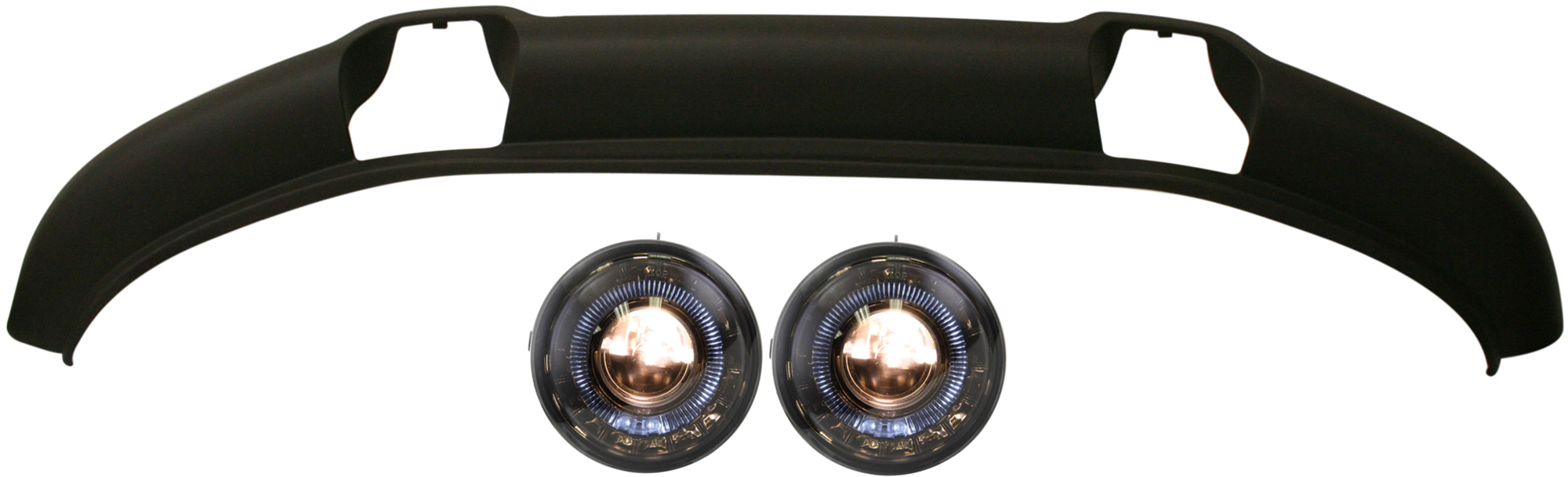 AM F 150-07-08 FOG LAMP RH AND LH 3 pc Kit Assembly Halogen with Valance SKU KIT 091523-36 Partslink FO1093108 OEM 6L3Z17626BAA