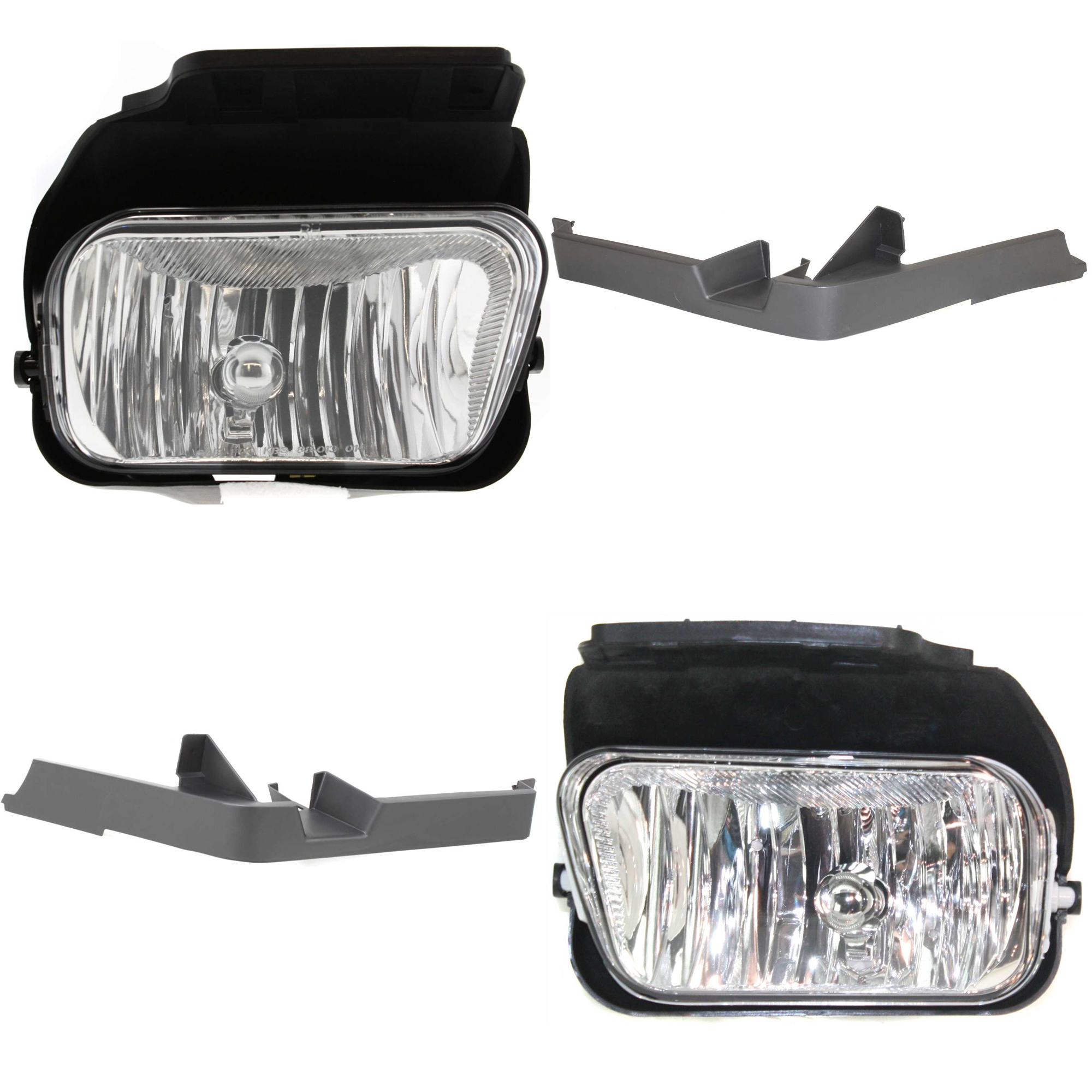 AM AVALANCHE 1500-02-06 AVALANCHE 2500-02-06 FOG LAMP RH AND LH 4 Pc kit Assembly w o Decor Package SKU KIT 091523-376 Partslink GM2592127 GM2593127 GM1088169 GM1089169 OEM 15190982-15190983-15188701-151