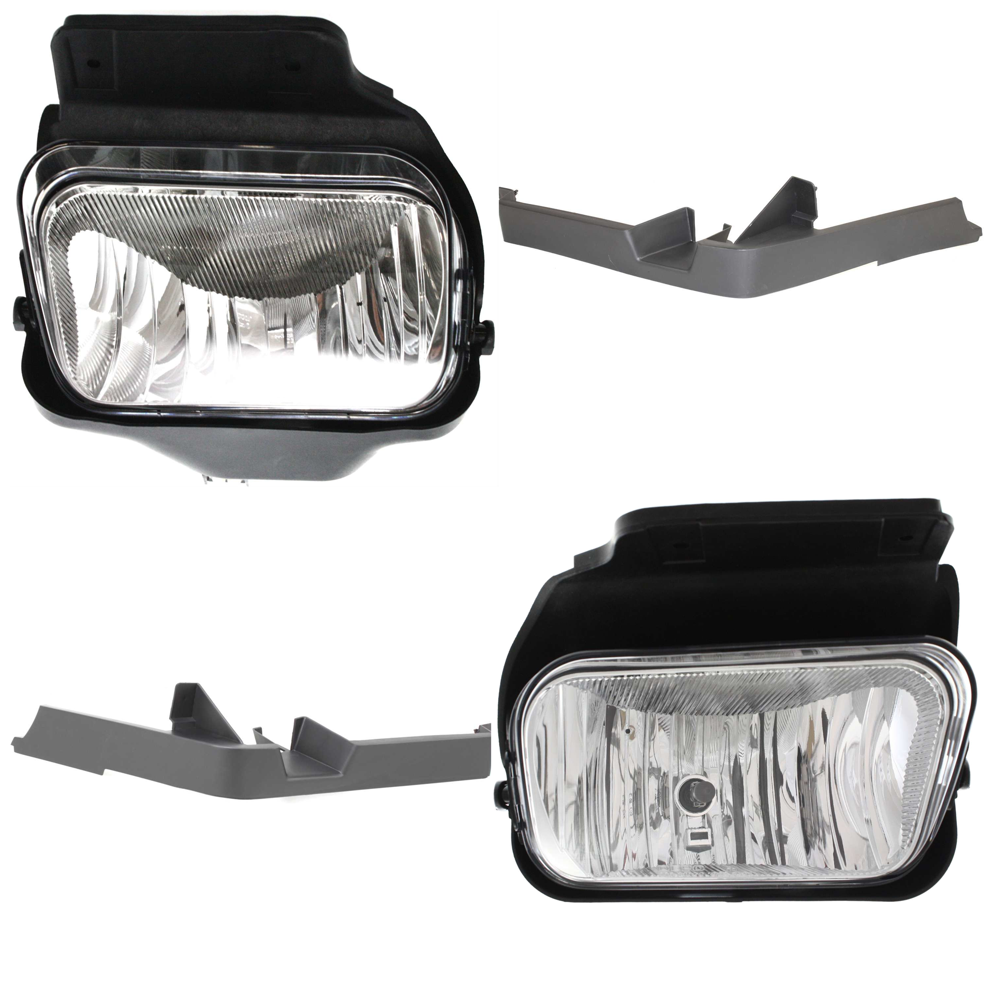 AM AVALANCHE 1500-04-06 SILVERADO 3500 CLASSIC 07-07 FOG LAMP RH AND LH 4 Pc kit Assembly SKU KIT 091523-377 Partslink GM2592150 GM2593150 GM1088169 GM1089169 OEM 15791433-15791434-15188701-151