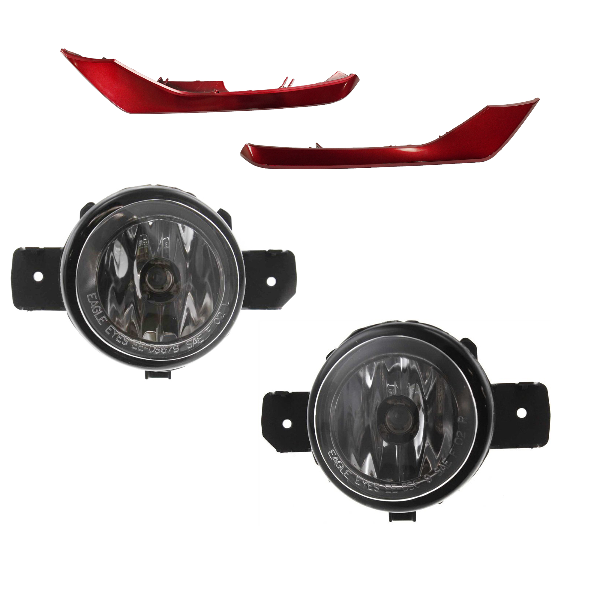AM SENTRA 17-19 FRONT BUMPER MOLDING RH AND LH 4 Pc kit Primed SKU KIT 091523-384 Partslink NI1046104 NI1047104 NI2592122 NI2592117 NI2593122 NI2593117 OEM 620744FU0A 620754FU0A 261559B9