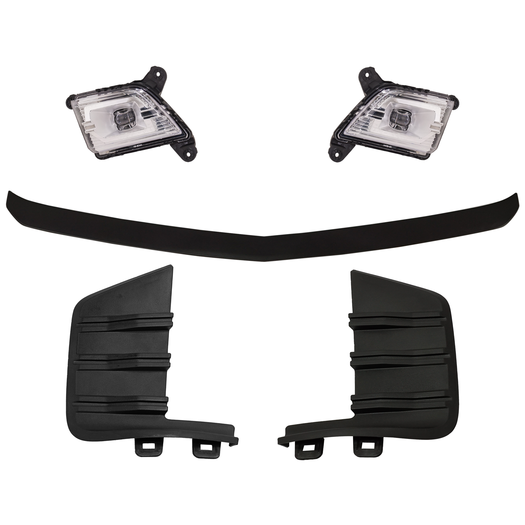 AM SILVERADO 1500-19-21 SILVERADO 1500 LTD 22-22 FOG LAMP RH AND LH 5 Pc kit Assembly LED SKU KIT 091523-390 Partslink GM2592332 GM2593332 GM1044138 GM1046121 GM1047121 OEM 87816043-84509651-87816044-845