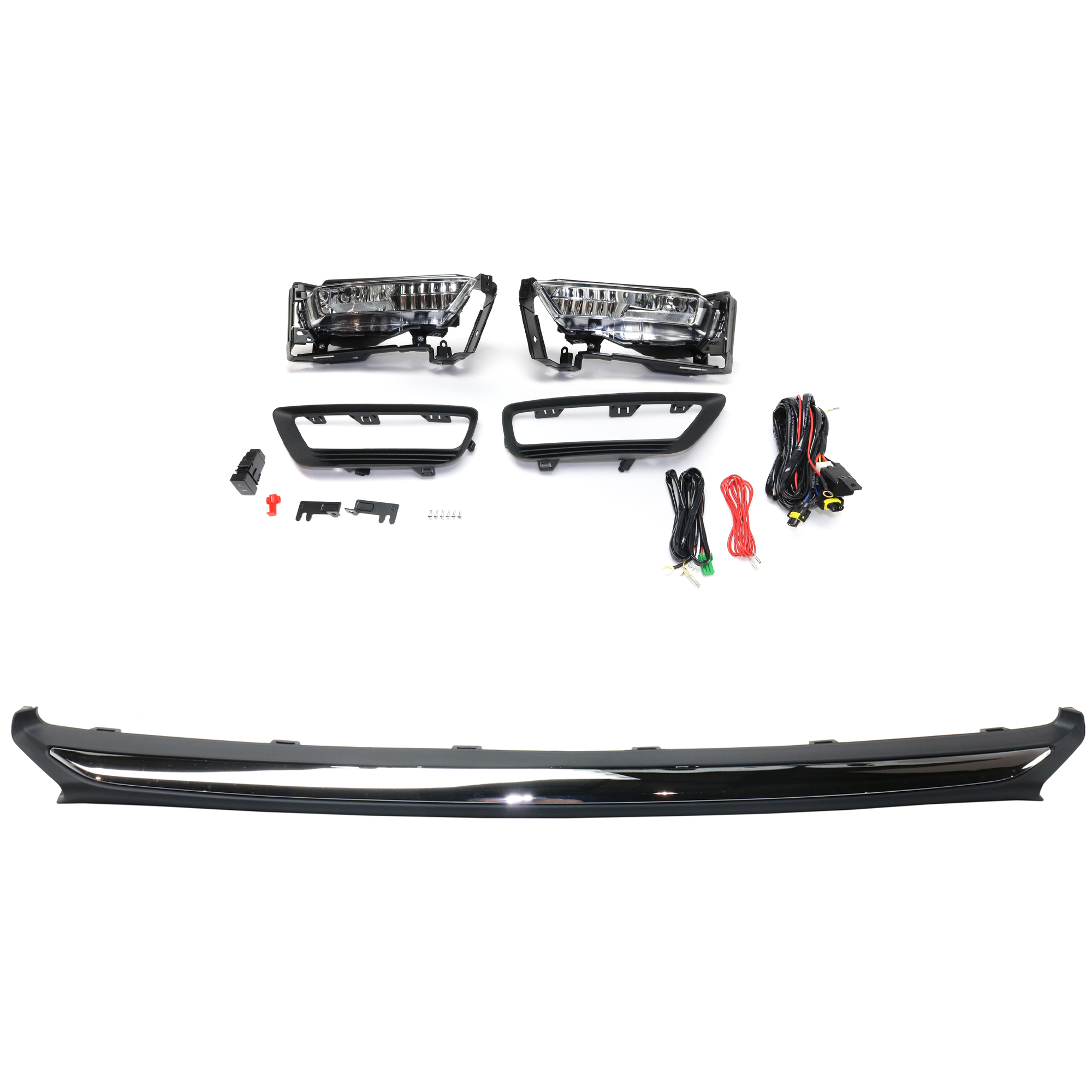 AM ACCORD 13-13 FOG LAMP RH AND LH 3 pc Kit Assembly Halogen with Valance SKU KIT 091523-39 Partslink HO1095118 OEM Performance 71150T2AA21
