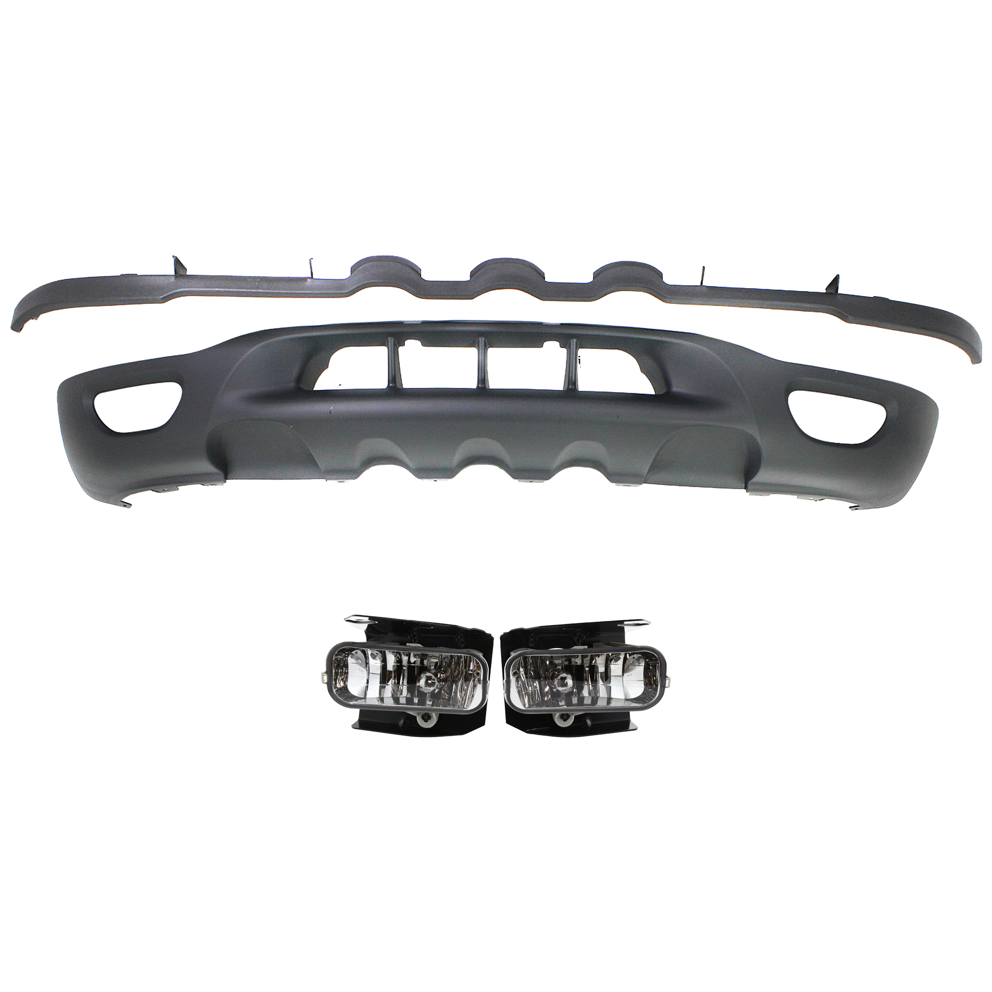 AM EXPEDITION 99-02 F 150-99-03 FOG LAMP RH AND LH 3 pc Kit Assembly Halogen with Valance SKU KIT 091523-49 Partslink FO2591105 FO1095183 OEM Performance XL3Z17626DA