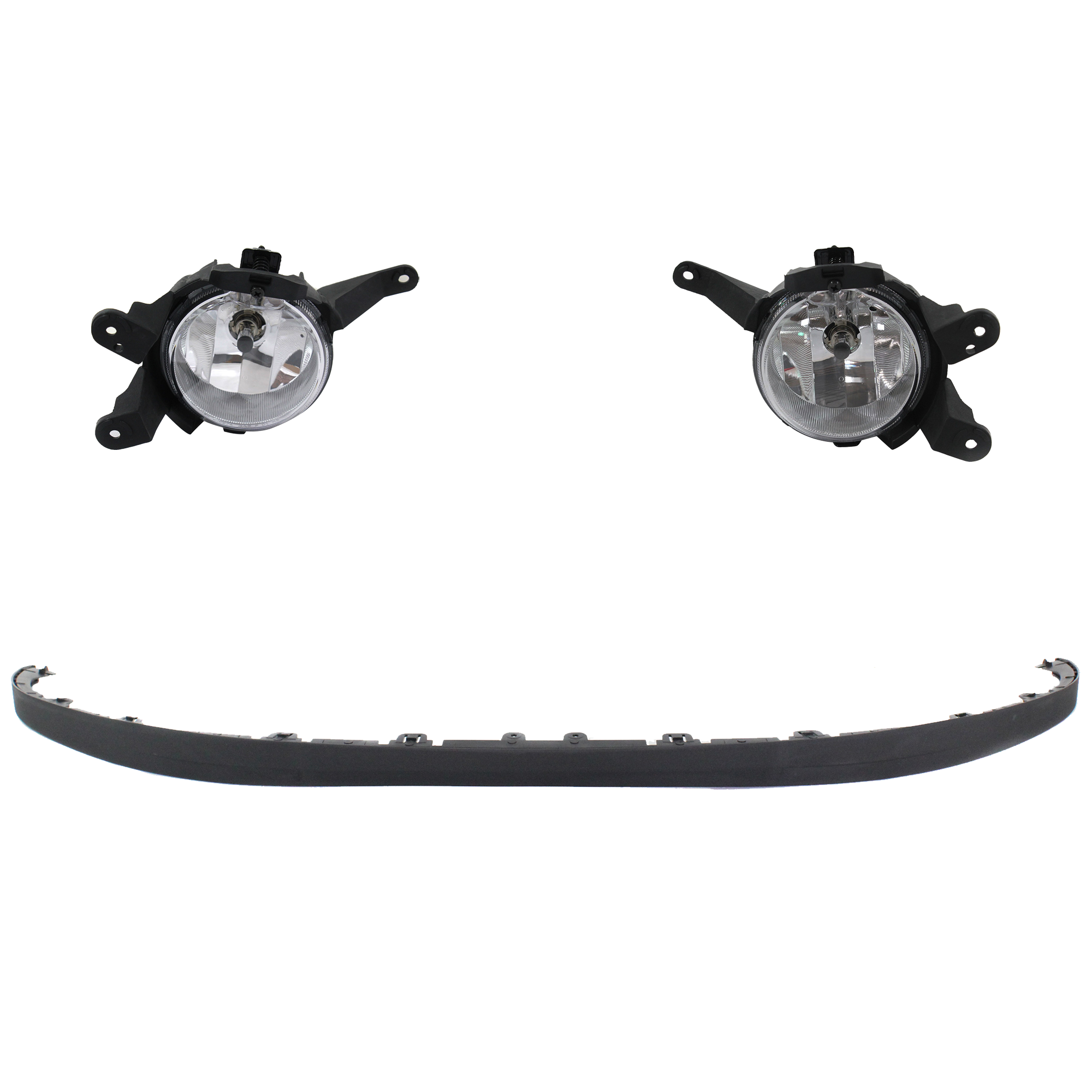 AM CRUZE 11-15 CRUZE LIMITED 16-16 FRONT LOWER VALANCE RH AND LH 3 Pc kit Plastic Textured with Fog Light SKU KIT 091523-62 Partslink GM1092229 GM2592300 GM2593300 OEM 94525915-95169824-95169825