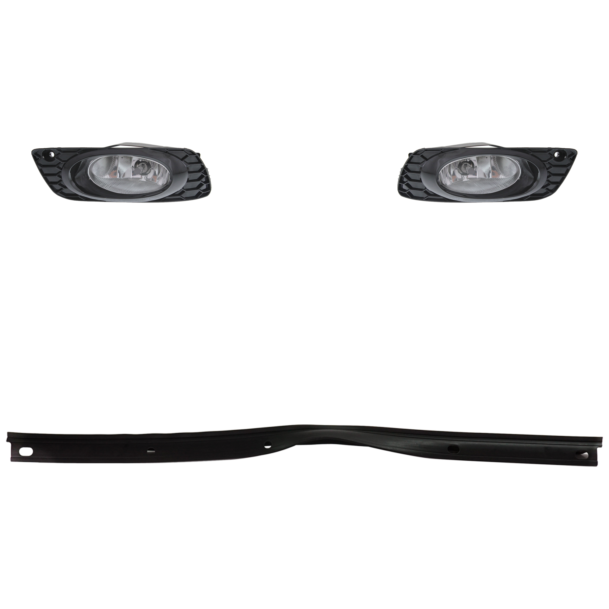 AM CIVIC 12-12 FOG LAMP RH AND LH 3 Pc kit Assembly Halogen with Valance SKU KIT 091523-80 Partslink HO2592134 HO2593134 HO1093114 OEM 33900TR7A01-33950TR7A01-71110T