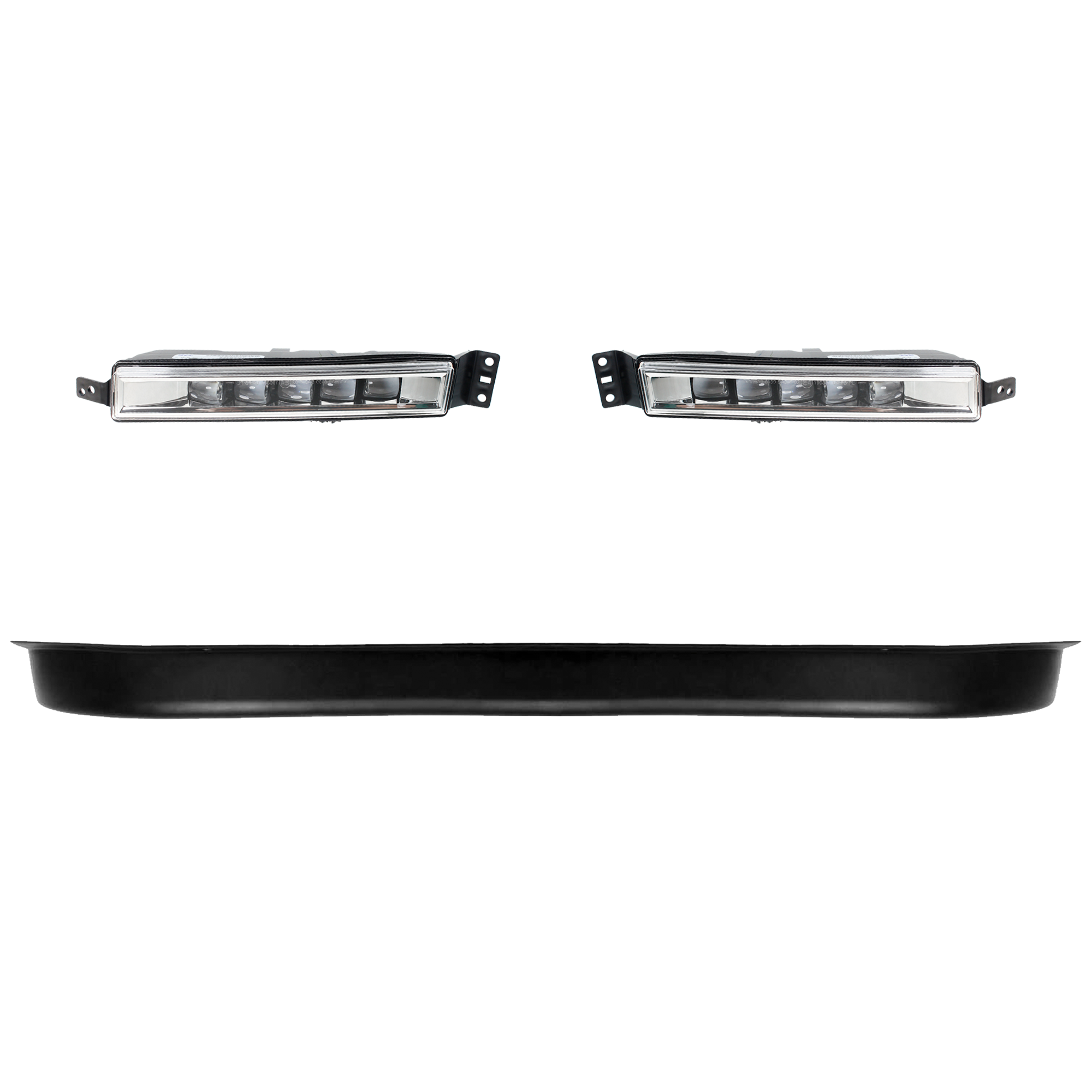 AM ACCORD 14-17 FOG LAMP RH AND LH 3 Pc kit Assembly LED with Valance SKU KIT 091523-82 Partslink HO2592142 HO2593142 HO1093112 OEM 33900T2AA21-33950T2AA21-71110T