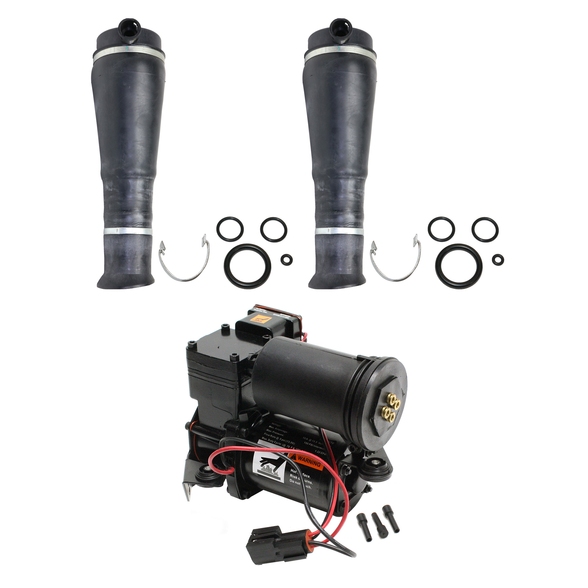 AM EXPEDITION 97-02 AIR SUSPENSION KIT Set of 3 Rear RH and LH New RWD with Air Suspention and Air Spring SKU KIT 091613-05 OEM F75Z5A891AC 1L1Z5319AA 1L1Z531