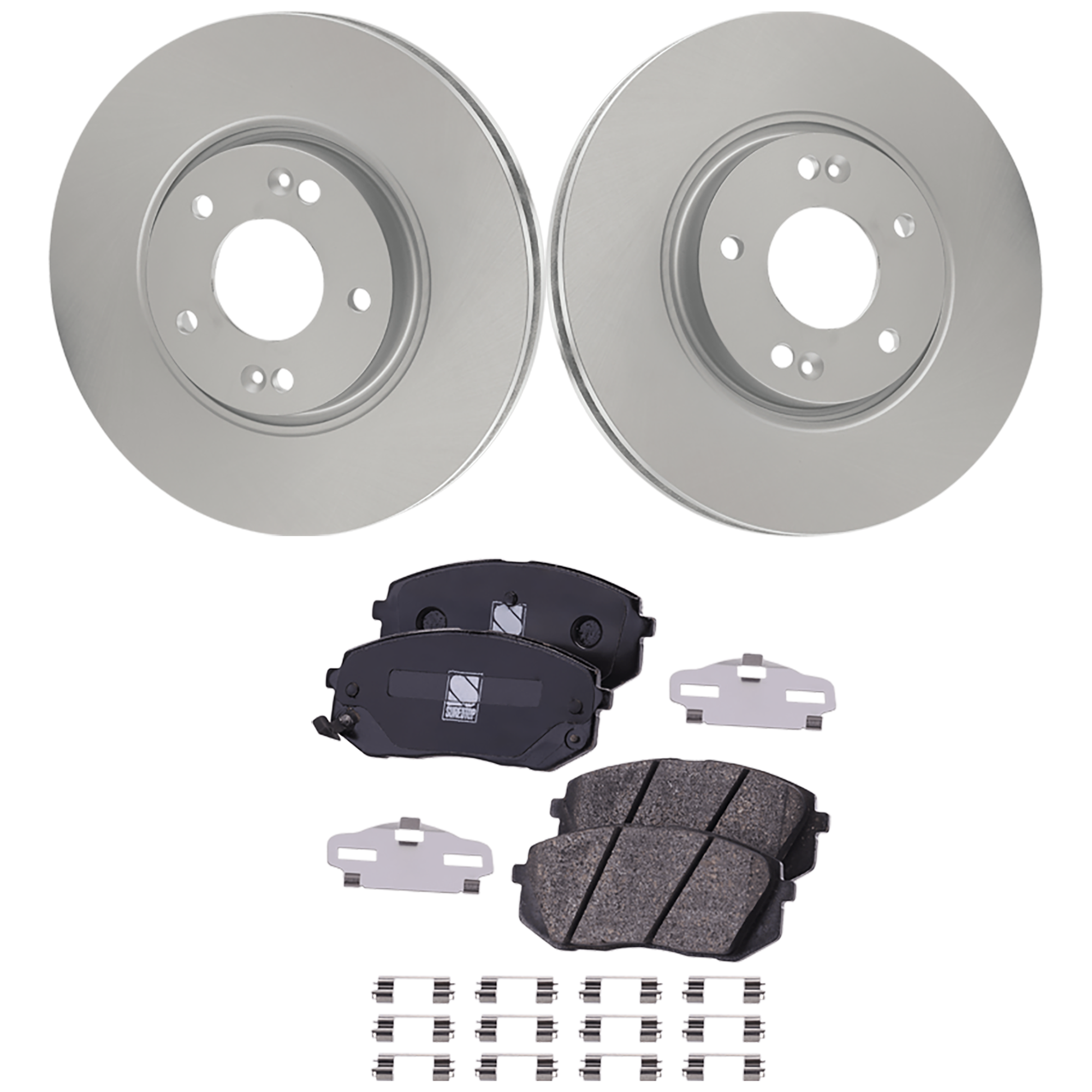 AM Brake Disc and Pad Kit SKU KIT 091625-109 OEM 517123K100 PFM 581011DA00-5810