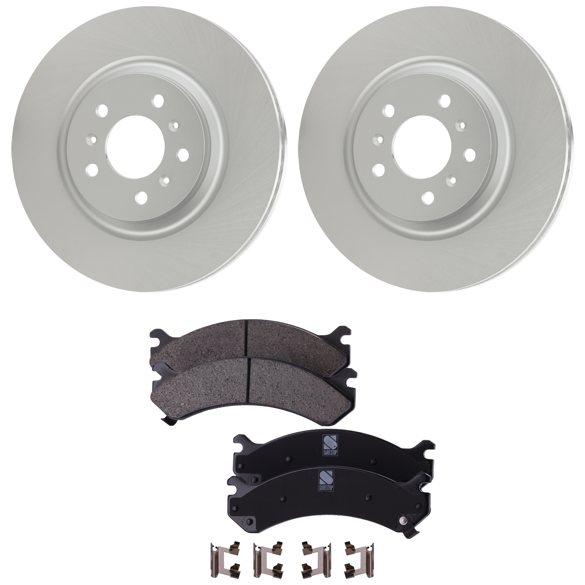 AM Brake Disc and Pad Kit SKU KIT 091625-129 OEM 15793340 PFM 18026219-18042334
