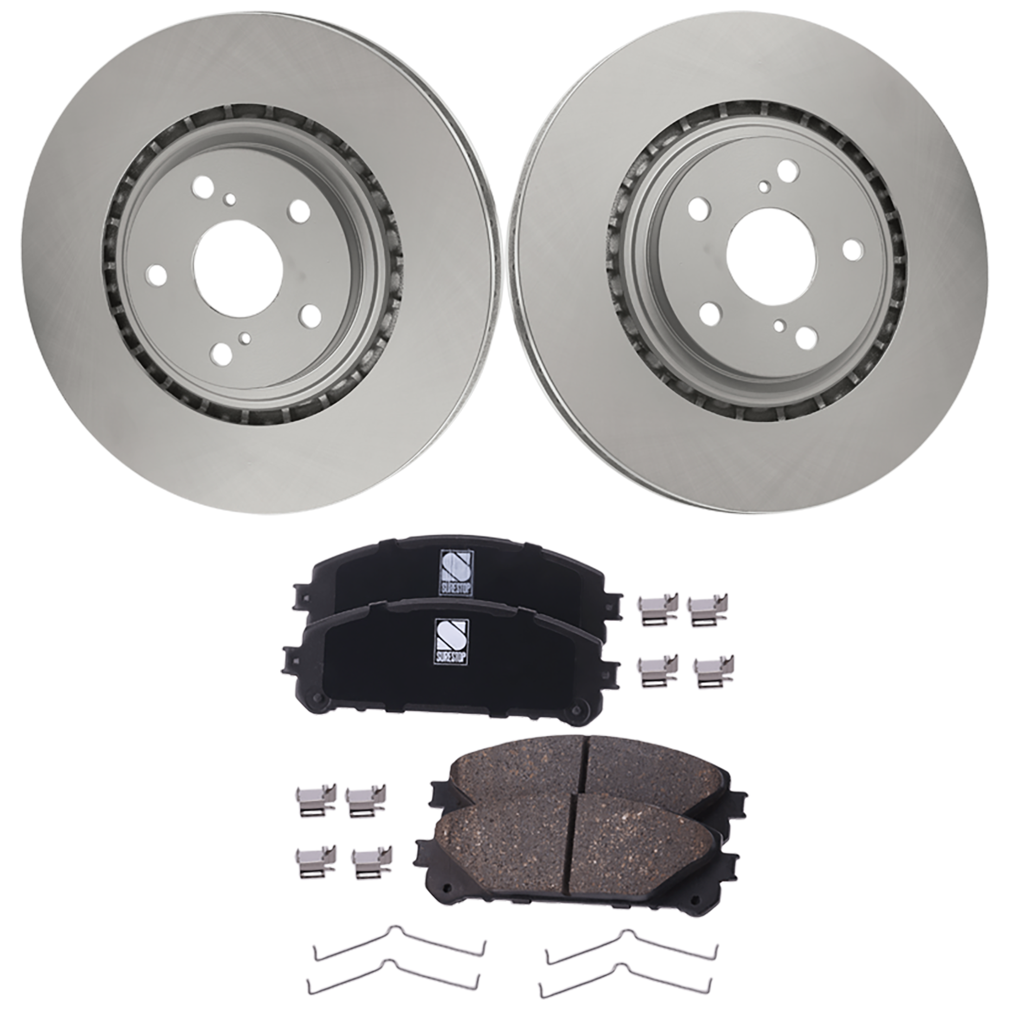 AM Brake Disc and Pad Kit SKU KIT 091625-147 OEM 4351248110 PFM 0446502500-0446