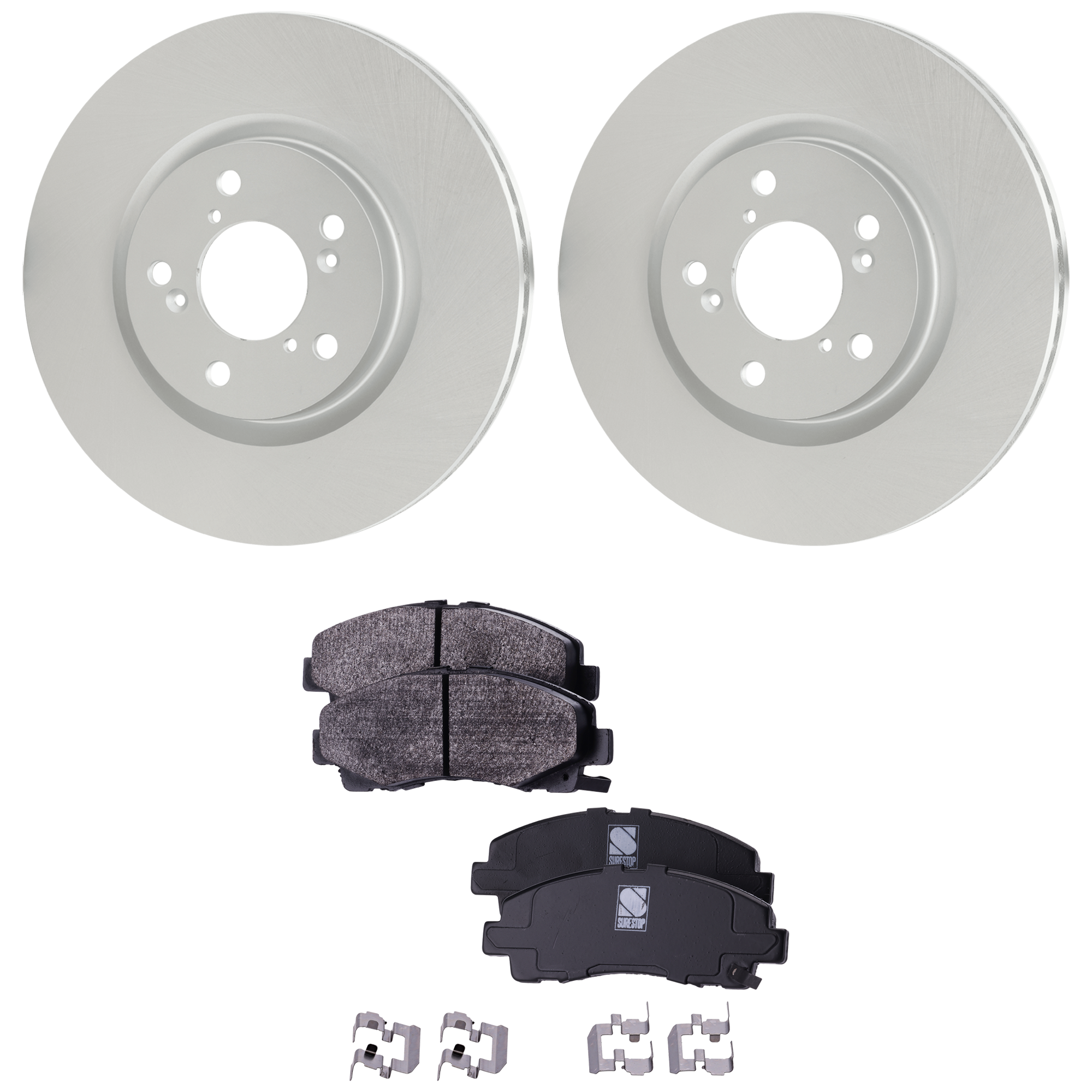 AM Brake Disc and Pad Kit SKU KIT 091625-157 OEM 45251TK4A00 PFM 45022SJCA00-45