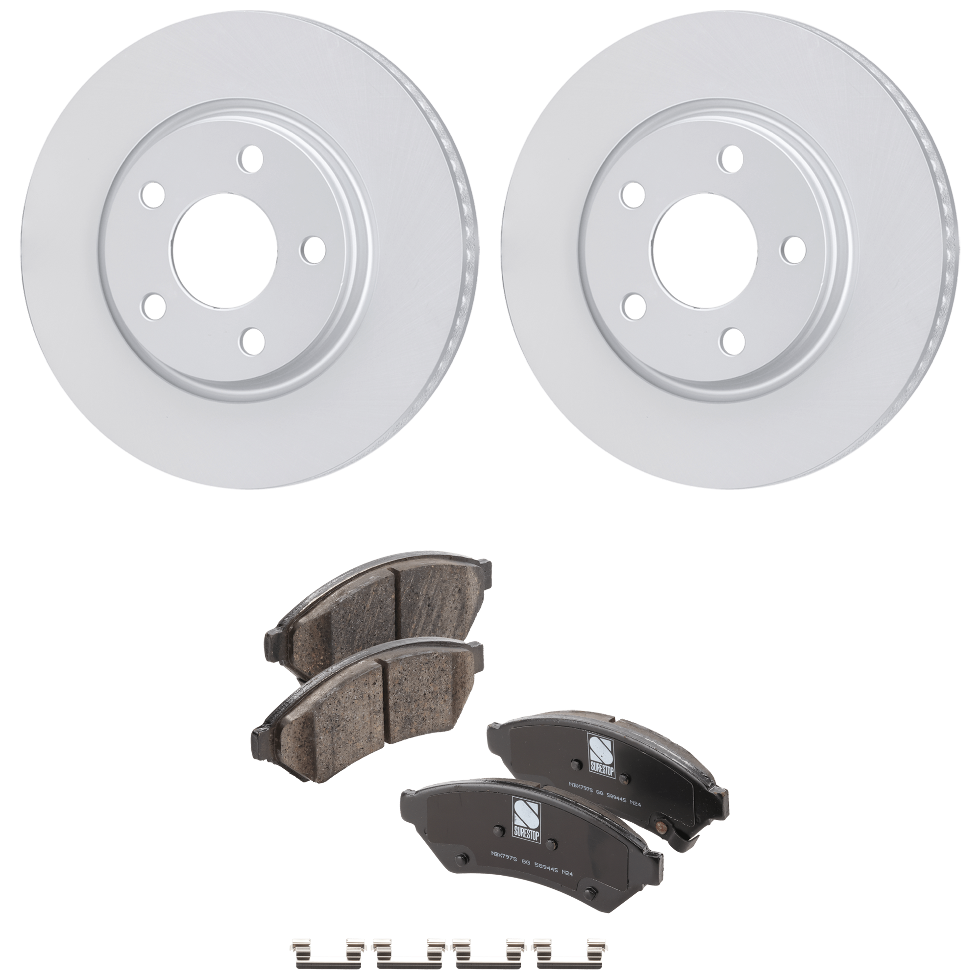 AM Brake Disc and Pad Kit SKU KIT 091625-161 OEM 88964169 PFM 19121389-19137369