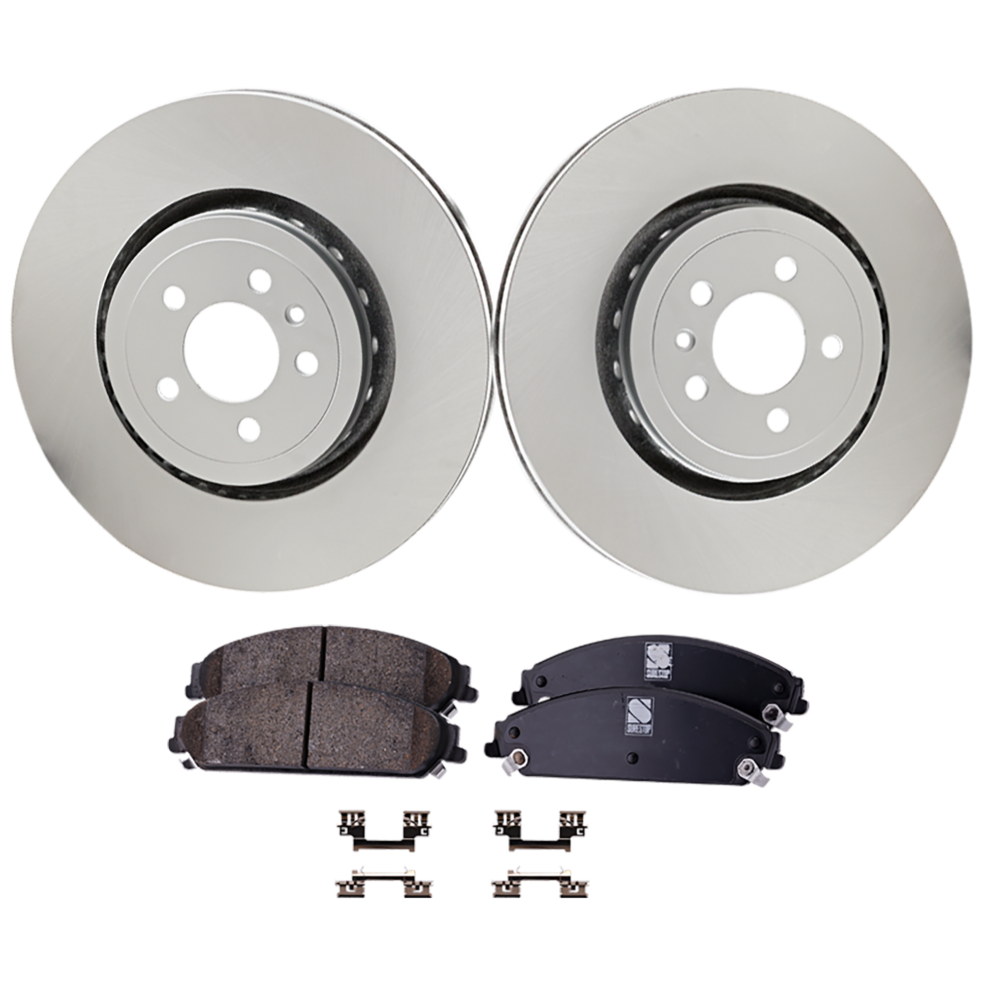 AM CHRYSLER 300-14-20 CHALLENGER 17-20 FRONT BRAKE DISC AND PAD KIT 2 Wheel Set SKU KIT 091625-198 OEM 68184337AA PFM 5137666AA 51425