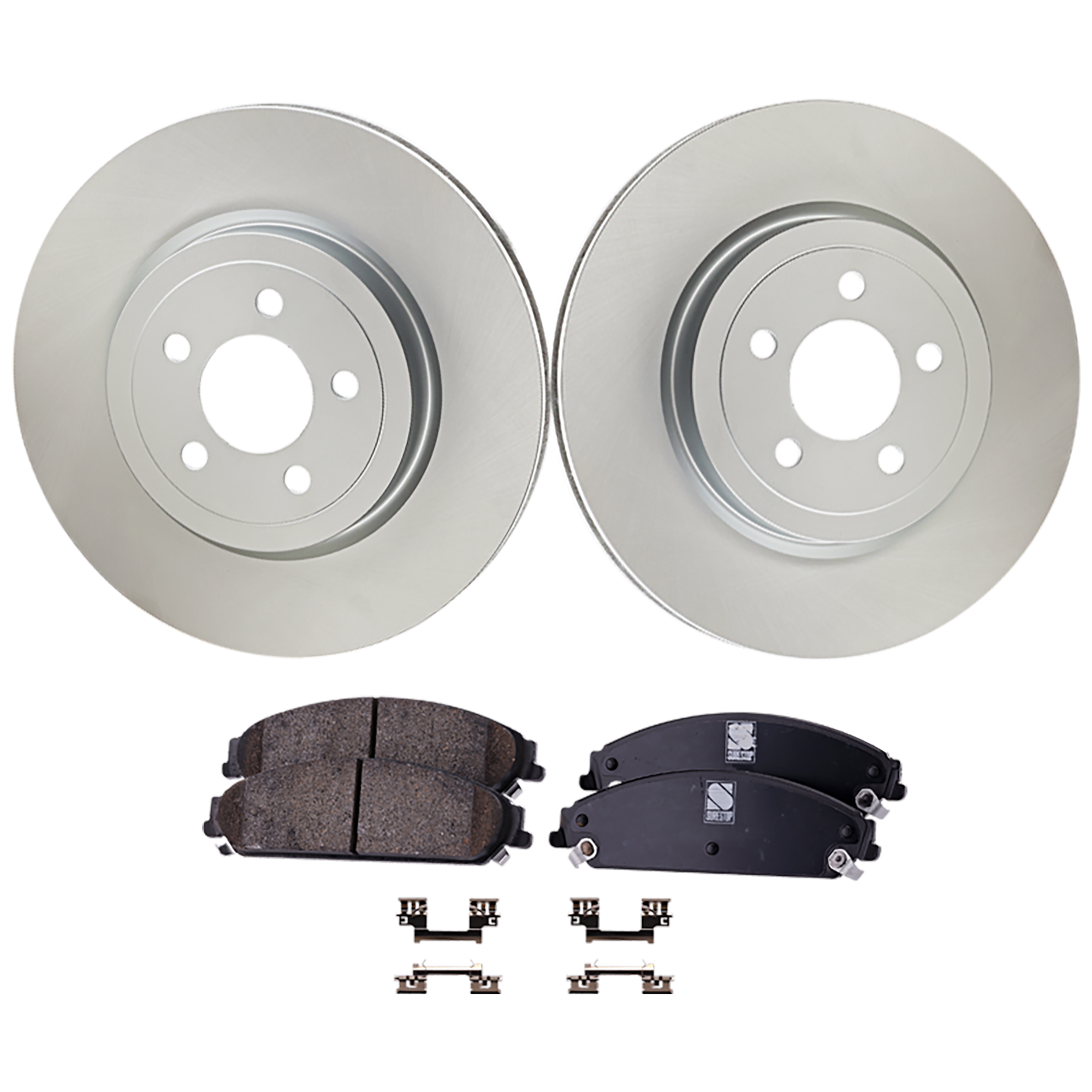 AM CHRYSLER 300-05-20 CHARGER 06-20 FRONT BRAKE DISC AND PAD KIT 2 Wheel Set SKU KIT 091625-214 OEM 4779197AD PFM 5137666AA 514255