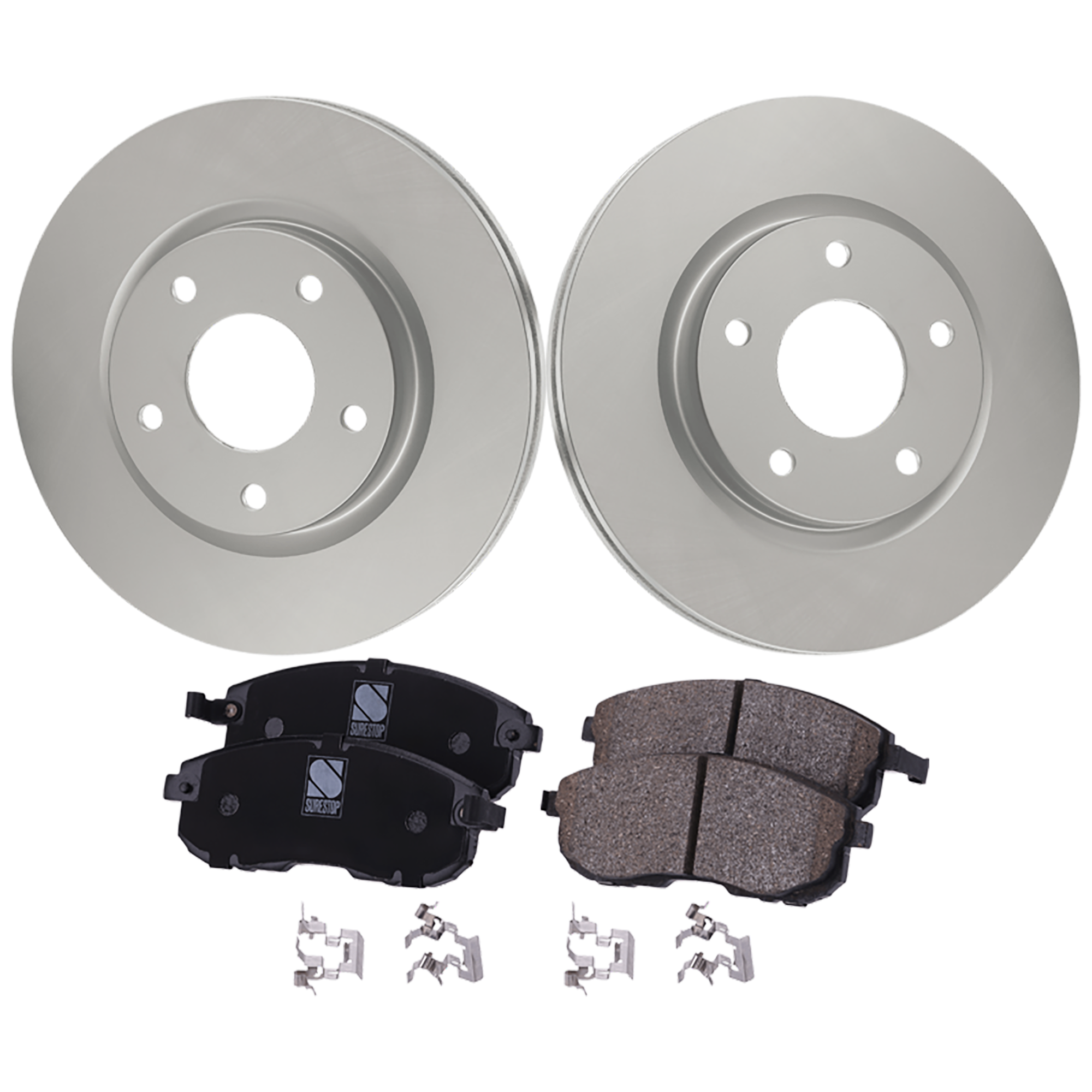 AM Brake Disc and Pad Kit SKU KIT 091625-228 OEM 402063DA0AC166 PFM 410605Y725