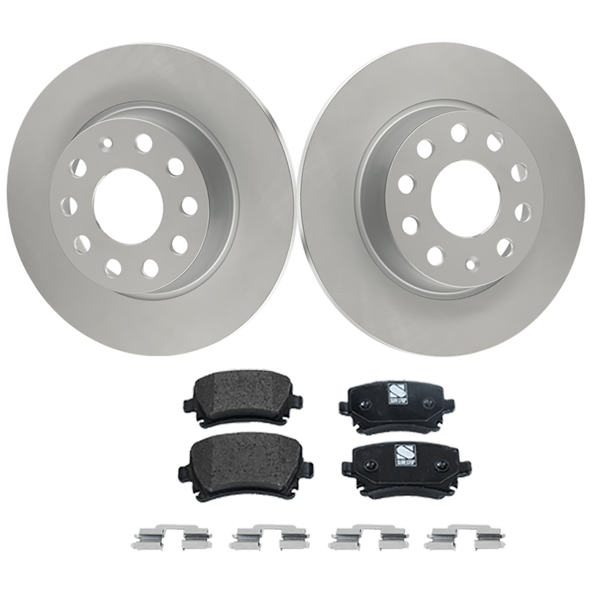 AM Brake Disc and Pad Kit SKU KIT 091625-236 OEM 1K0615601AA PFM 1K0698451B 1K0