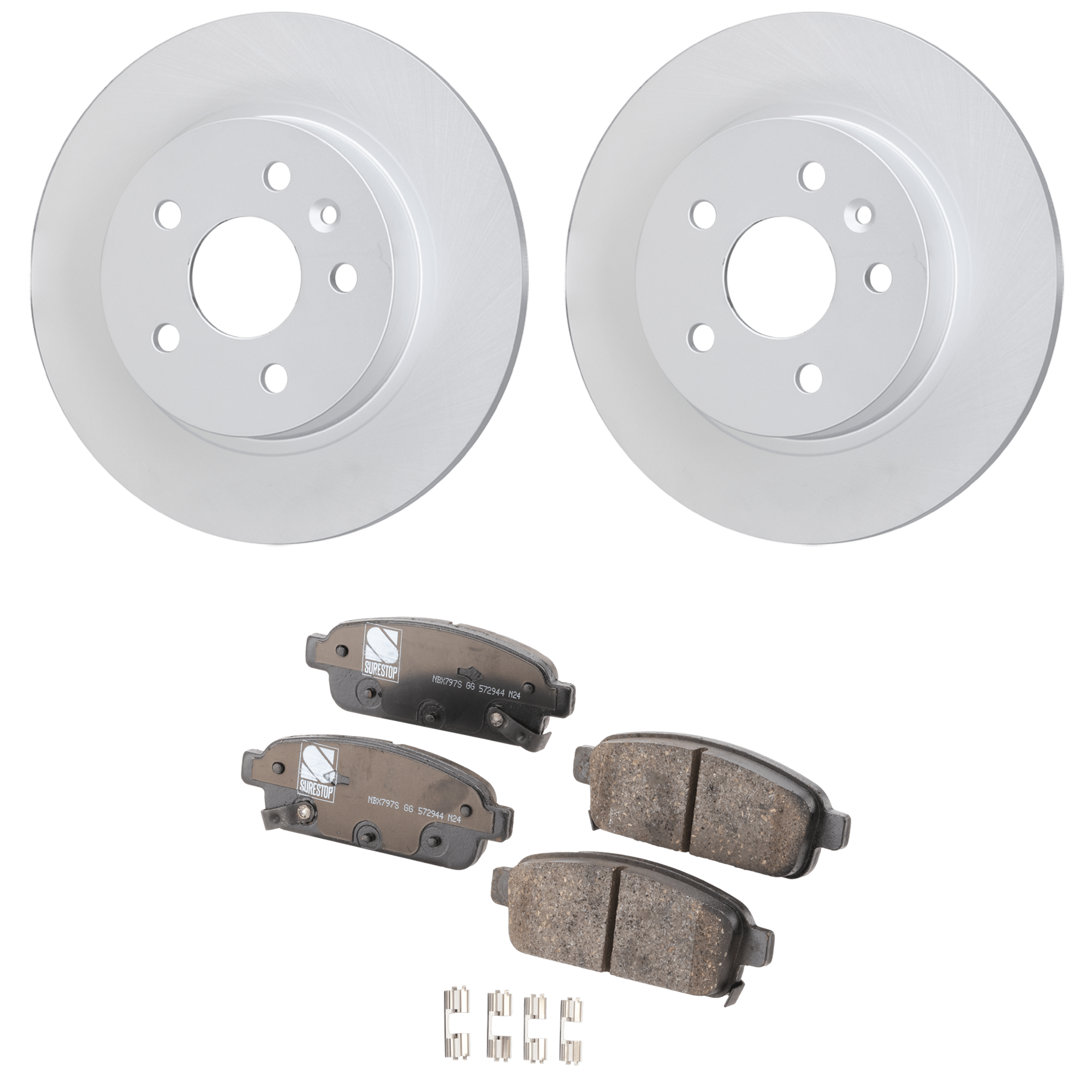 AM Brake Disc and Pad Kit SKU KIT 091625-23 OEM 13502135 PFM 13300867-13300868