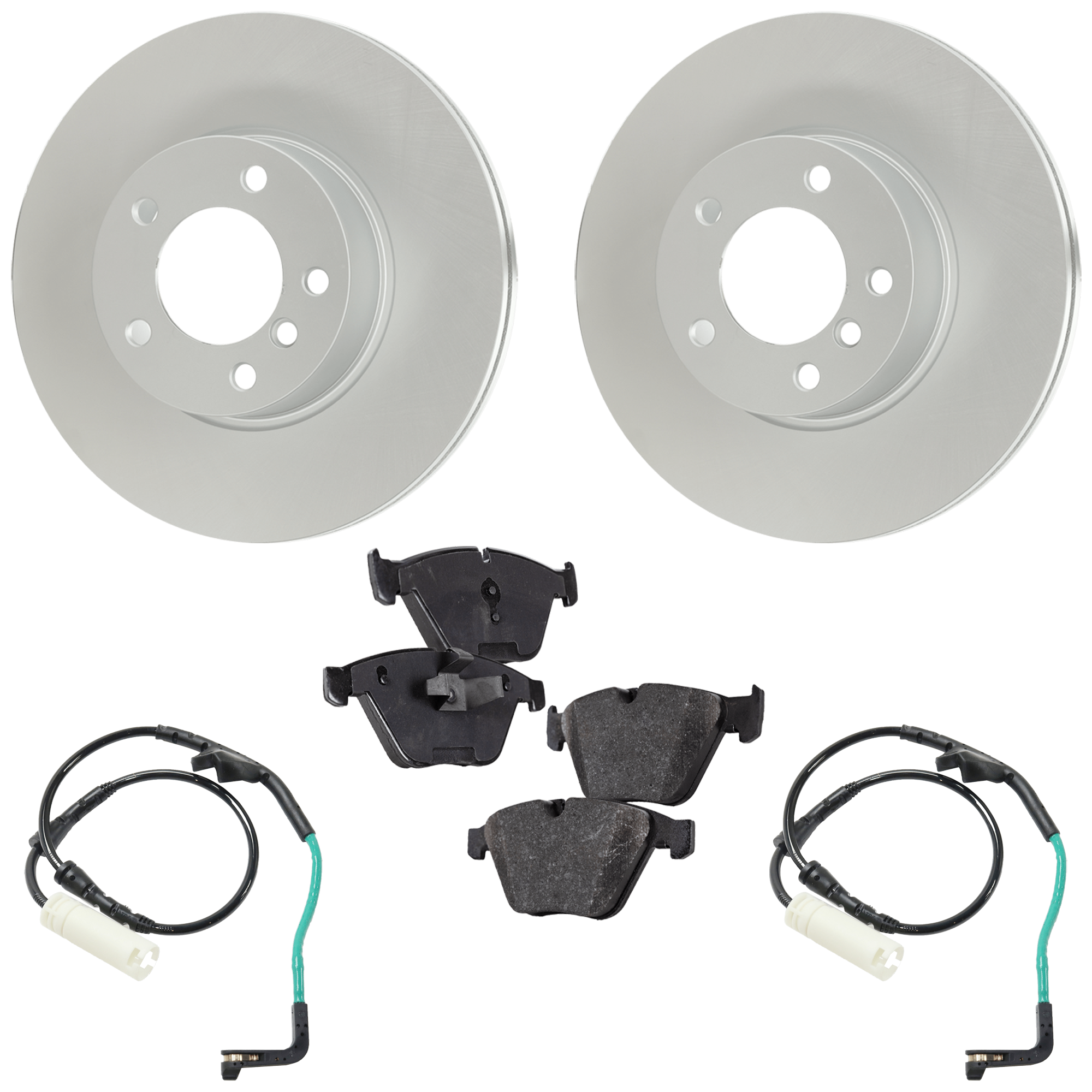 AM Brake Disc and Pad Kit SKU KIT 091625-241 OEM 34116774875 PFM 34356789440-34