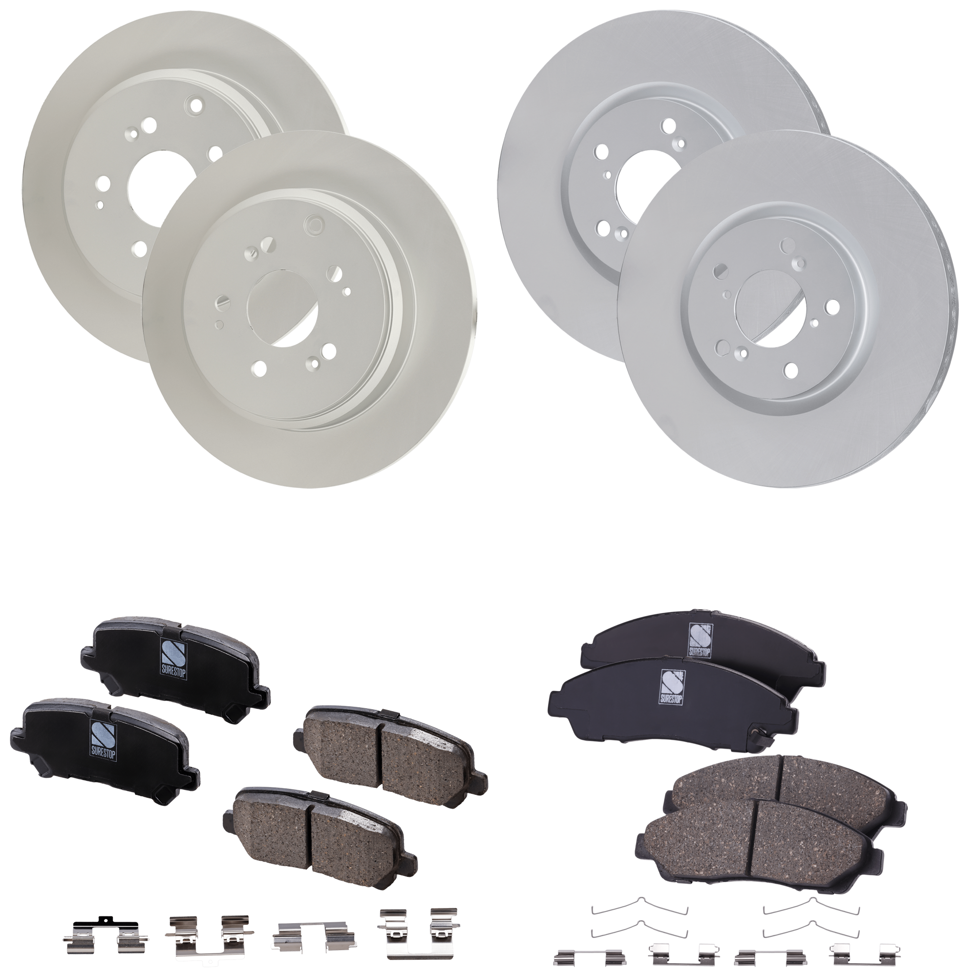 AM Brake Disc and Pad Kit SKU KIT 091625-272 OEM 45251STXA00 PFM 42510SZAA00 PF