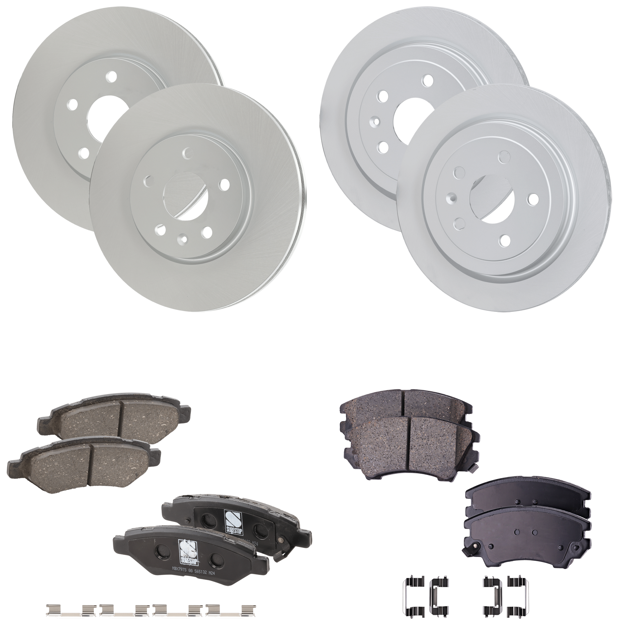 AM Brake Disc and Pad Kit SKU KIT 091625-280 OEM 13501315 PFM 13501320 PFM 2087