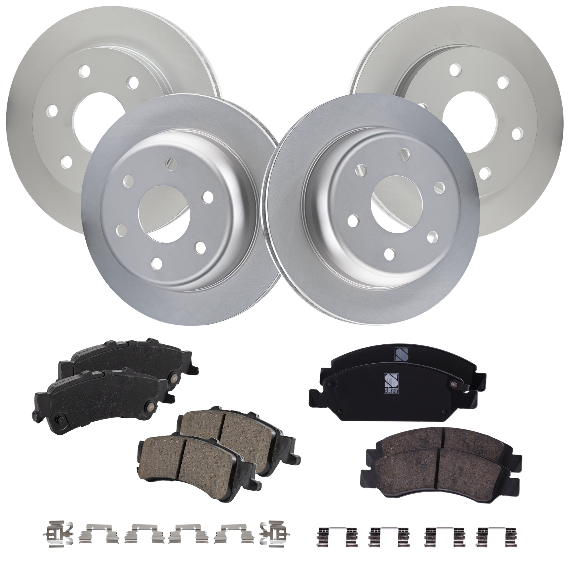 AM Brake Disc and Pad Kit SKU KIT 091625-304 OEM 25757802 PFM 18060214 PFM 1925