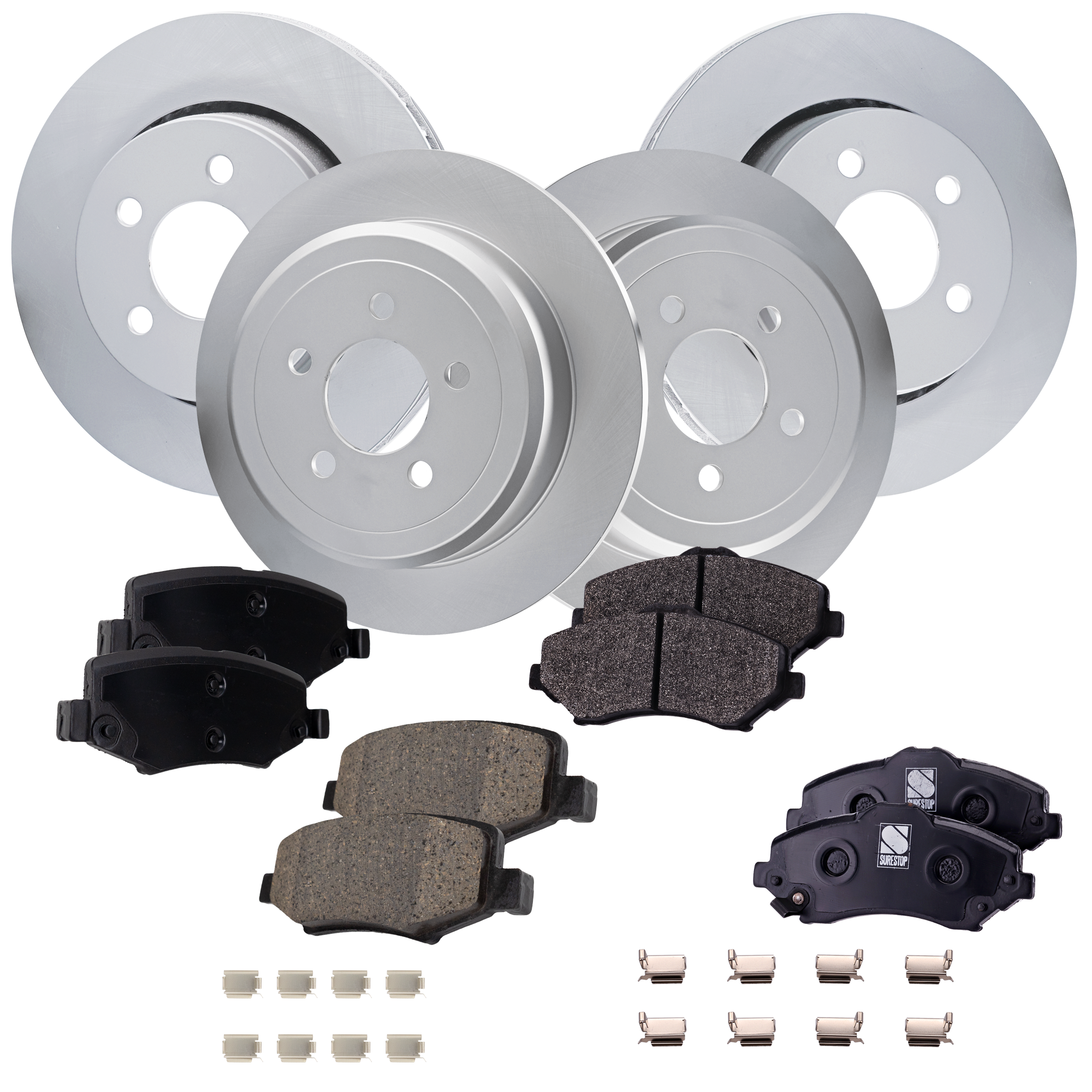 AM Brake Disc and Pad Kit SKU KIT 091625-307 OEM 52129250AA PFM 52109938AB PFM
