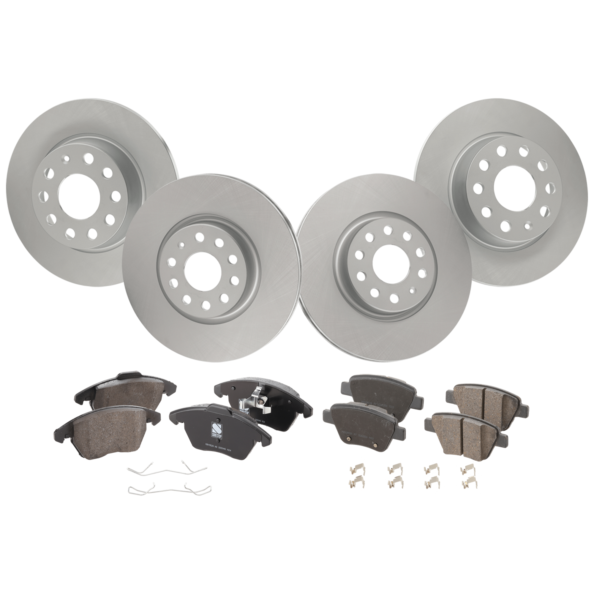 AM Brake Disc and Pad Kit SKU KIT 091625-309 OEM 1K0615301AA PFM 1K0615601AA PF