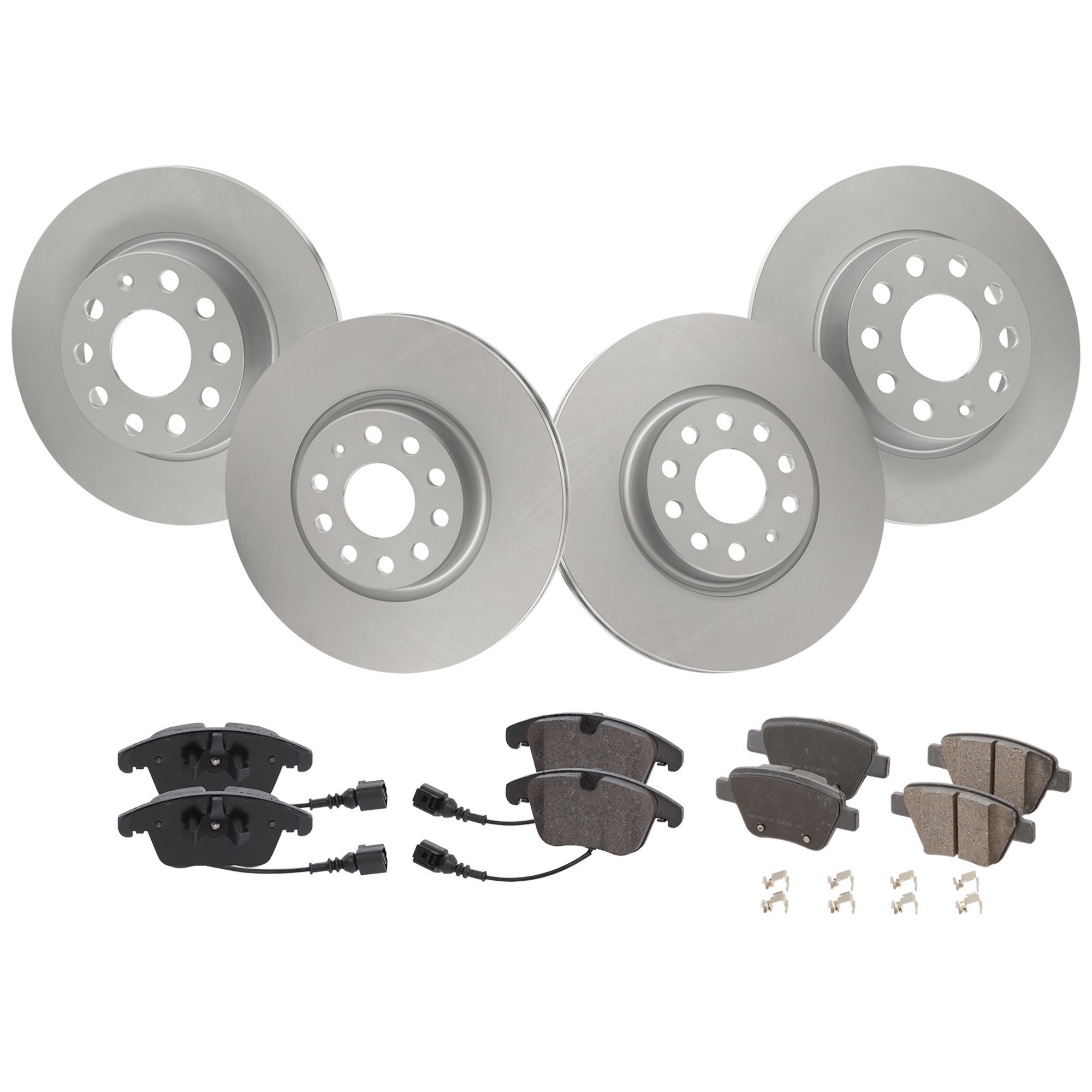 AM Brake Disc and Pad Kit SKU KIT 091625-311 OEM 1K0615301AA PFM 1K0615601AA PF