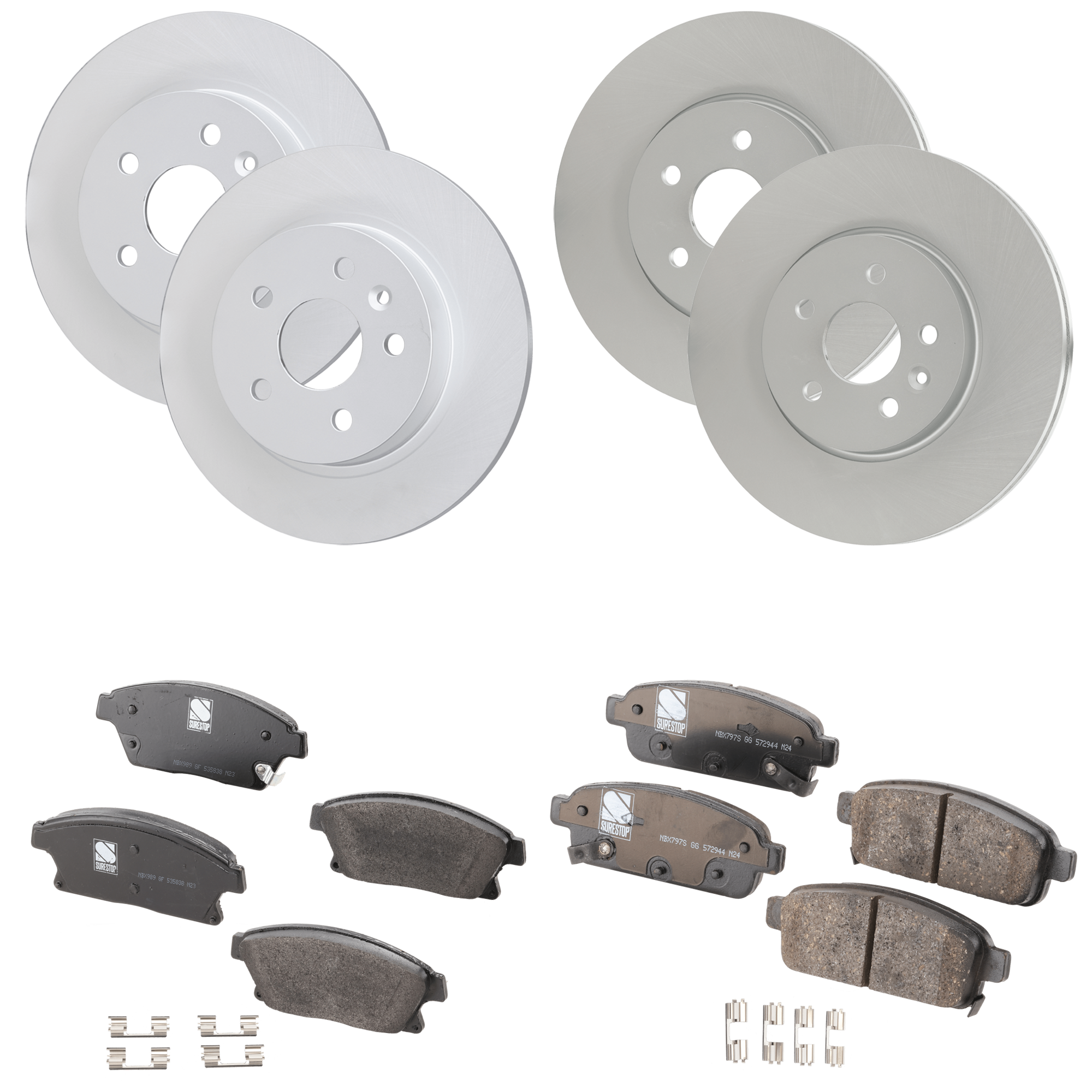 AM Brake Disc and Pad Kit SKU KIT 091625-318 OEM 13502064 PFM 13502135 PFM 1330