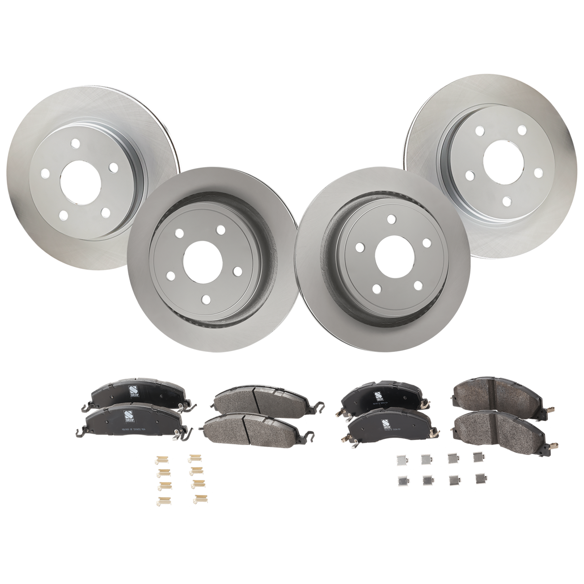 AM Brake Disc and Pad Kit SKU KIT 091625-322 OEM 52009968AC PFM 52010080AE PFM