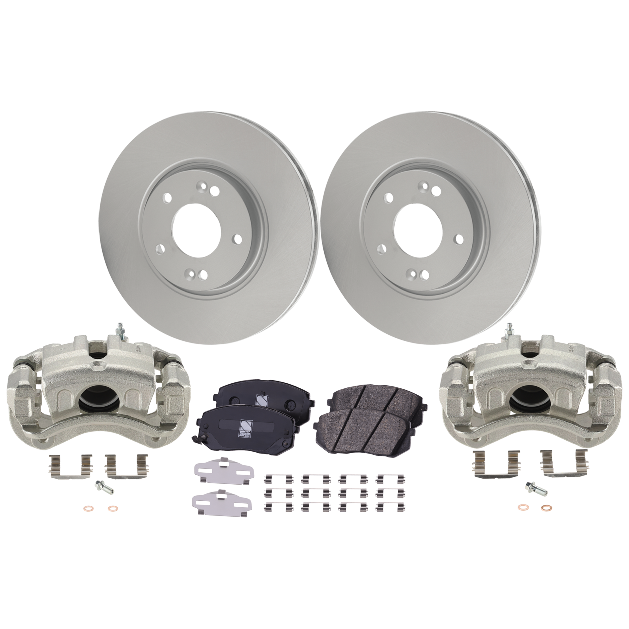 AM Brake Disc and Pad Kit SKU KIT 091625-348 OEM 517123K100 PFM 581011DA00-5810